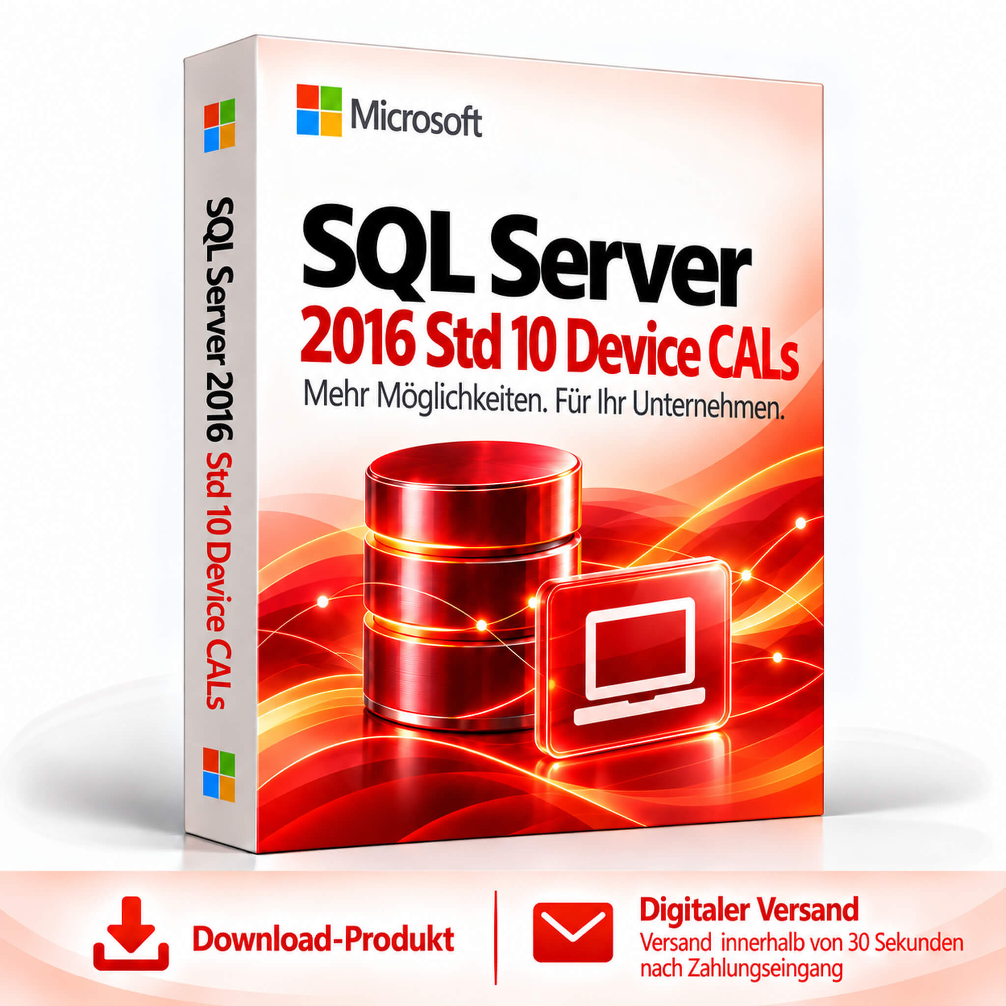 Microsoft SQL Server 2016 Std 10 Device CALs