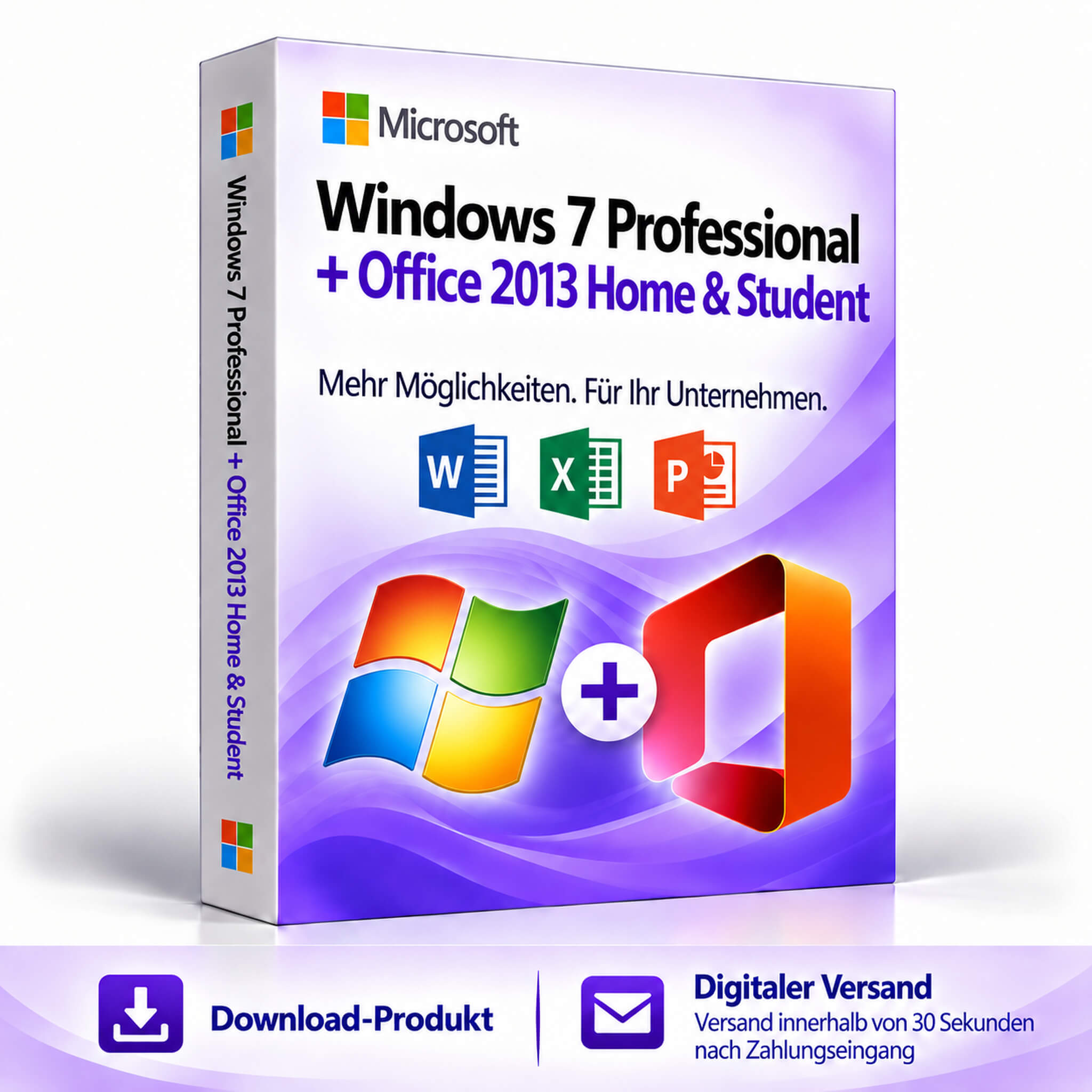 Windows 7 Professional + Office 2013 Home & Student