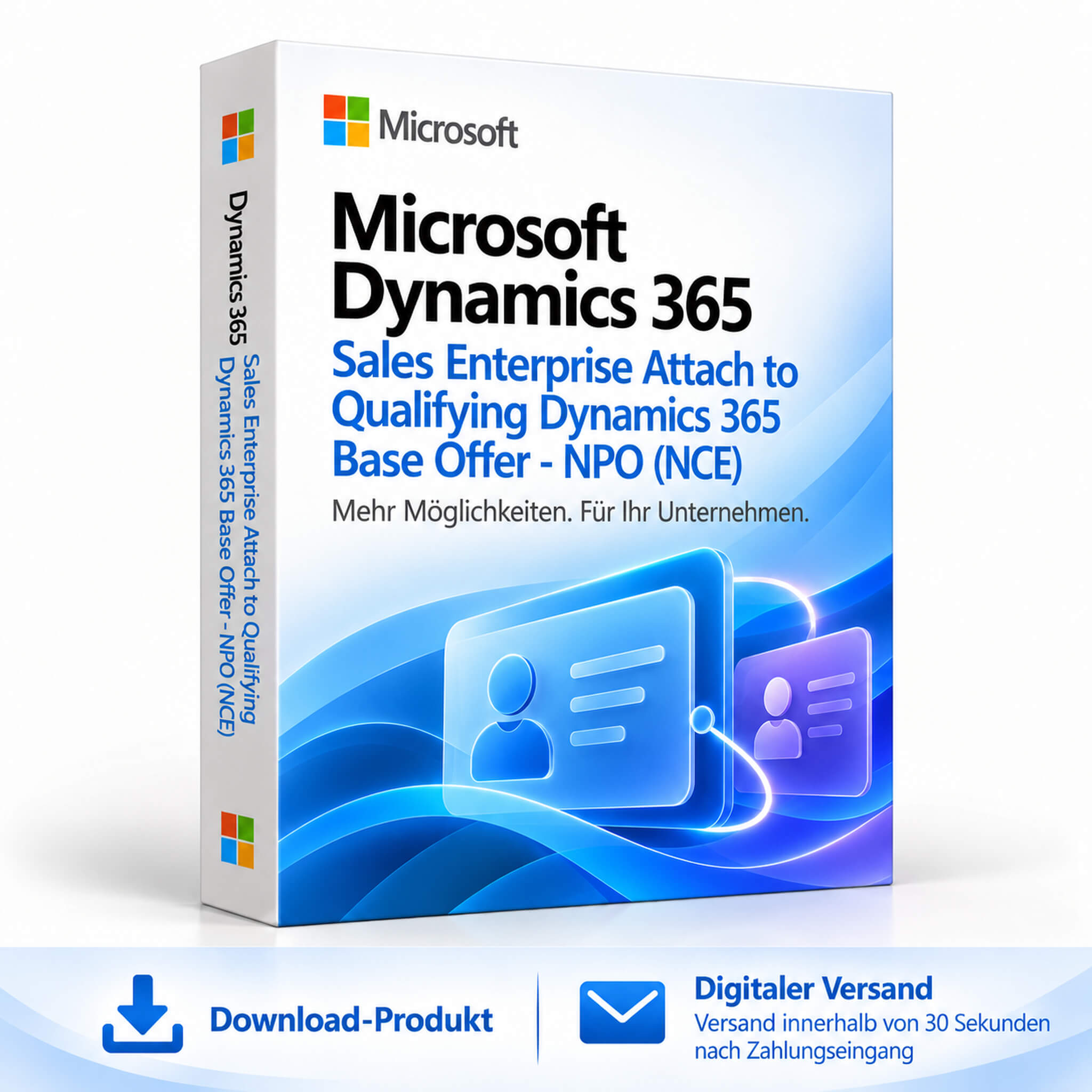 Microsoft Dynamics 365 Sales Enterprise Attach to Qualifying Dynamics 365 Base Offer - NPO (NCE)