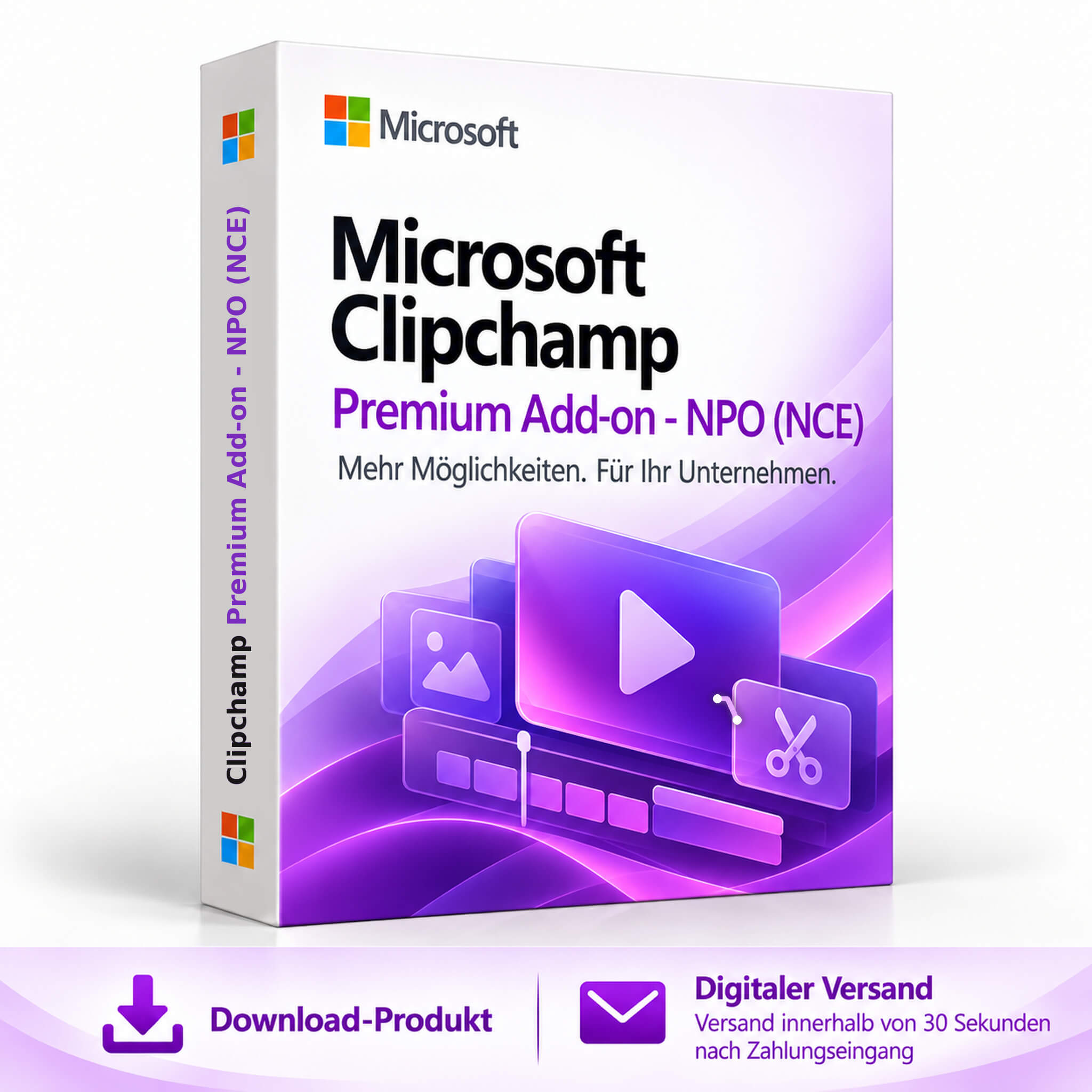 Microsoft Clipchamp Premium Add-on - NPO (NCE)