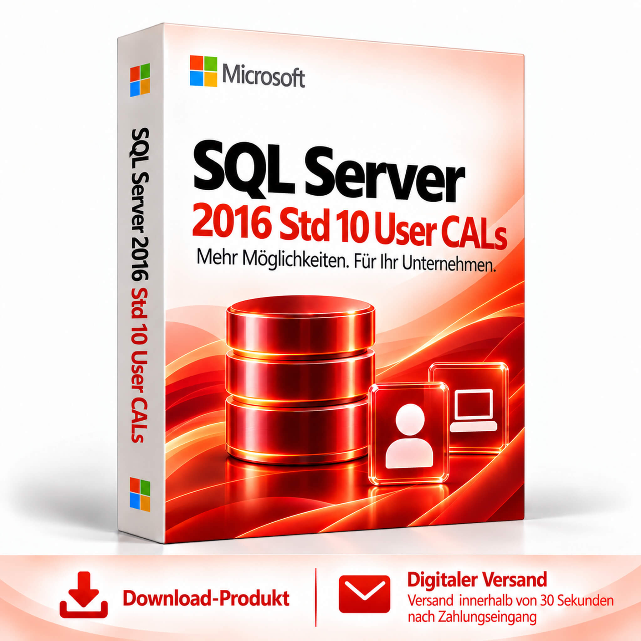 Microsoft SQL Server 2016 Std 10 User CALs