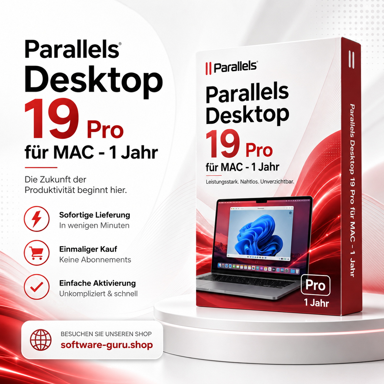 Parallels Desktop 19 Pro für MAC - 1 Jahr