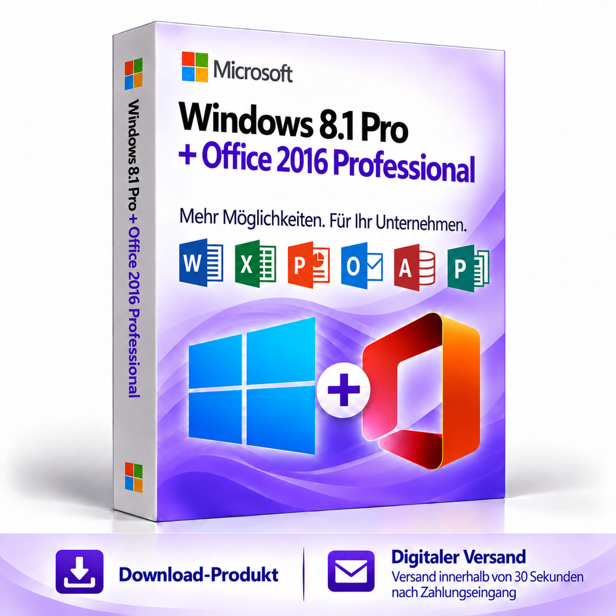 Windows 8.1 Pro + Office 2016 Professional