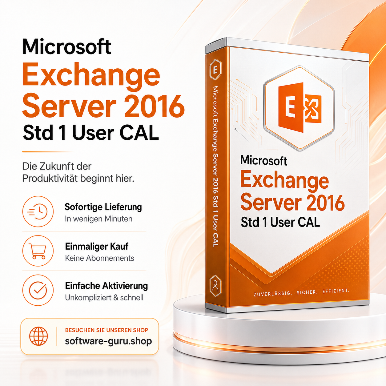 Microsoft Exchange Server 2016 Std 1 User CAL