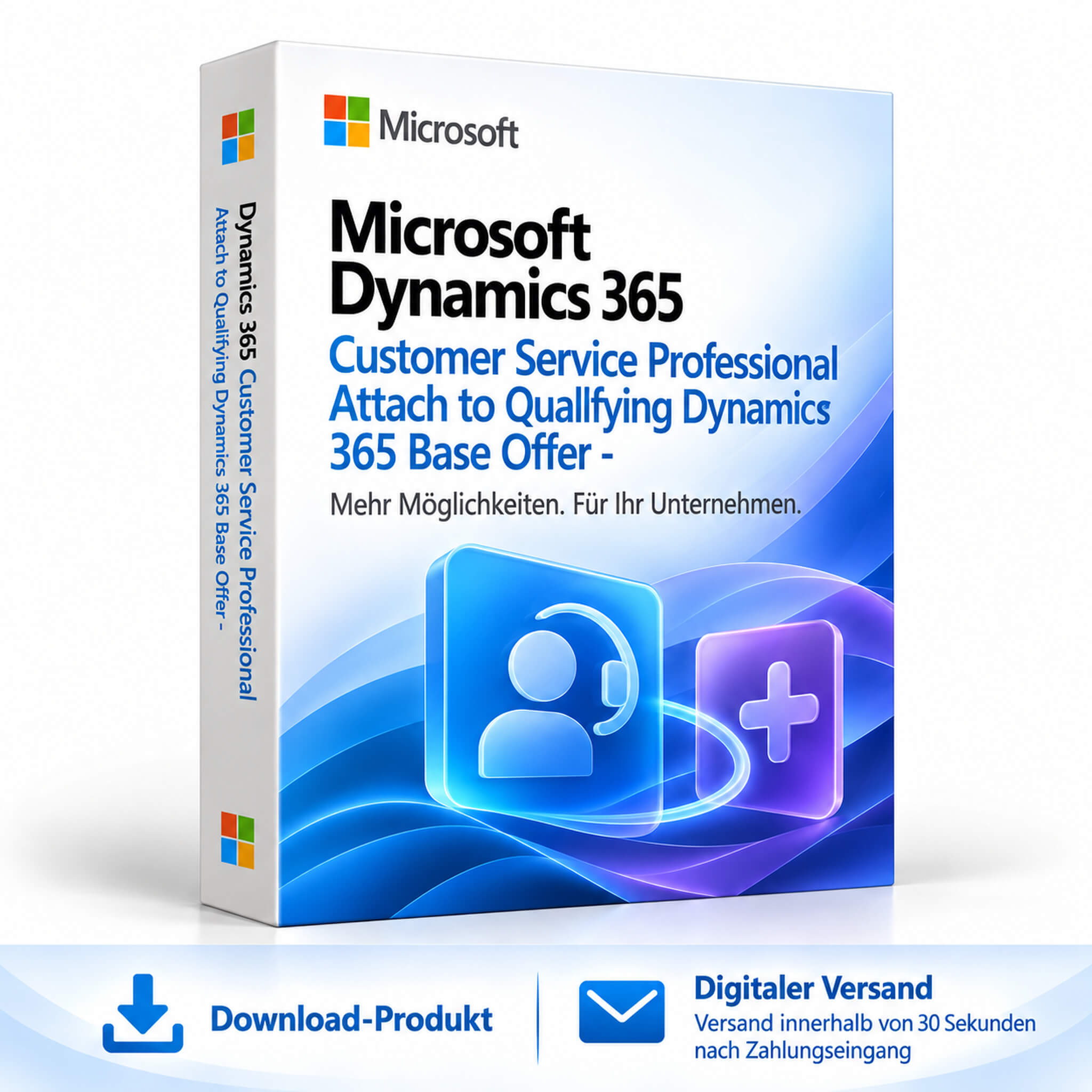 Microsoft Dynamics 365 Customer Service Professional Attach to Qualifying Dynamics 365 Base Offer -