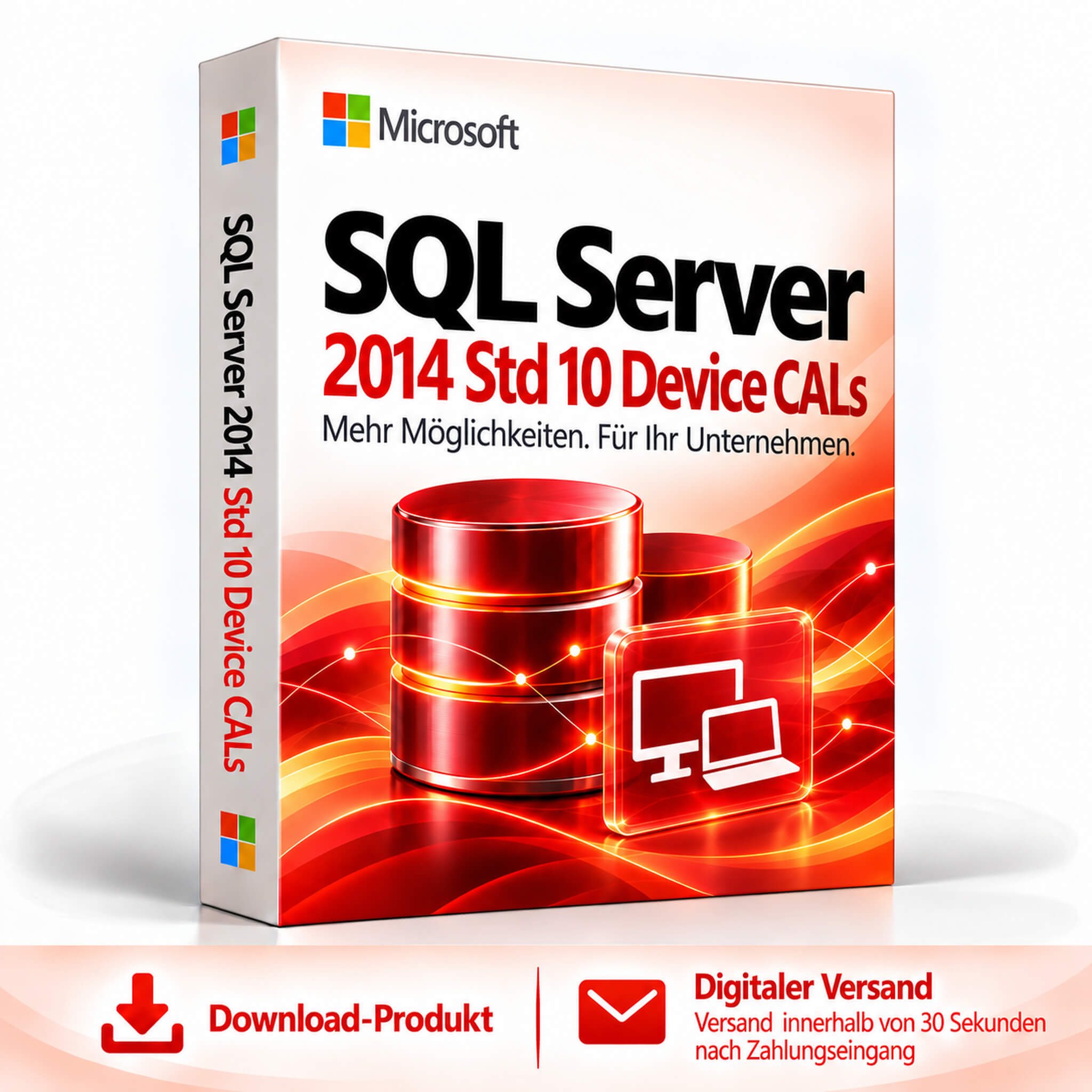 Microsoft SQL Server 2014 Std 10 Device CALs