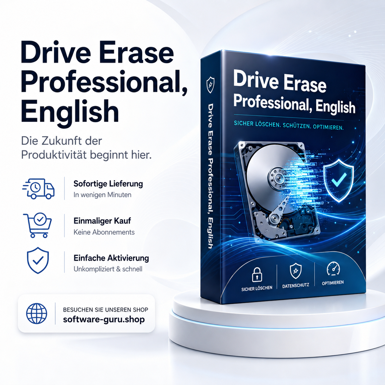 Drive Erase Professional, English