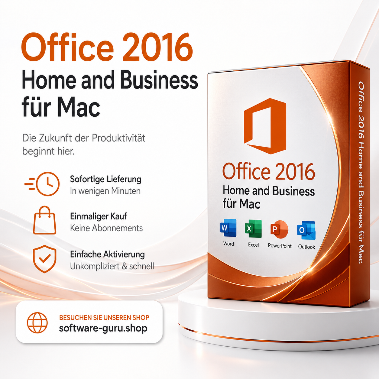 Microsoft Office 2016 Home and Business  für Mac