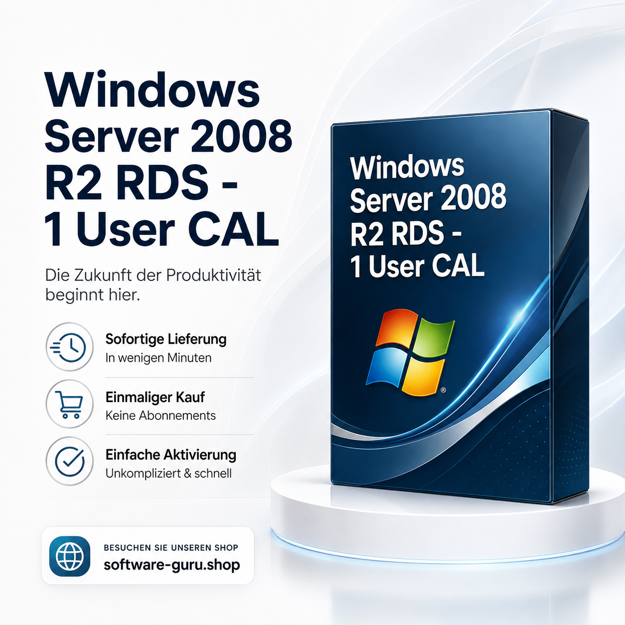 Windows Server 2008 R2 RDS - 1 User CAL