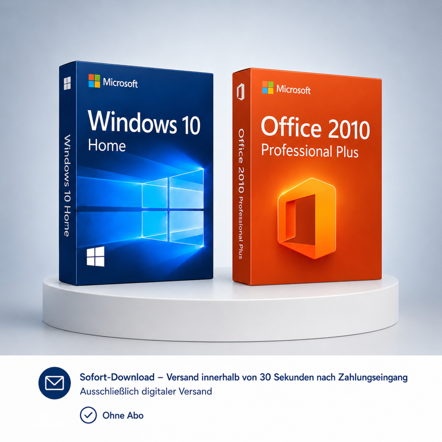 Windows 10 Home + Office 2010 Professional Plus
