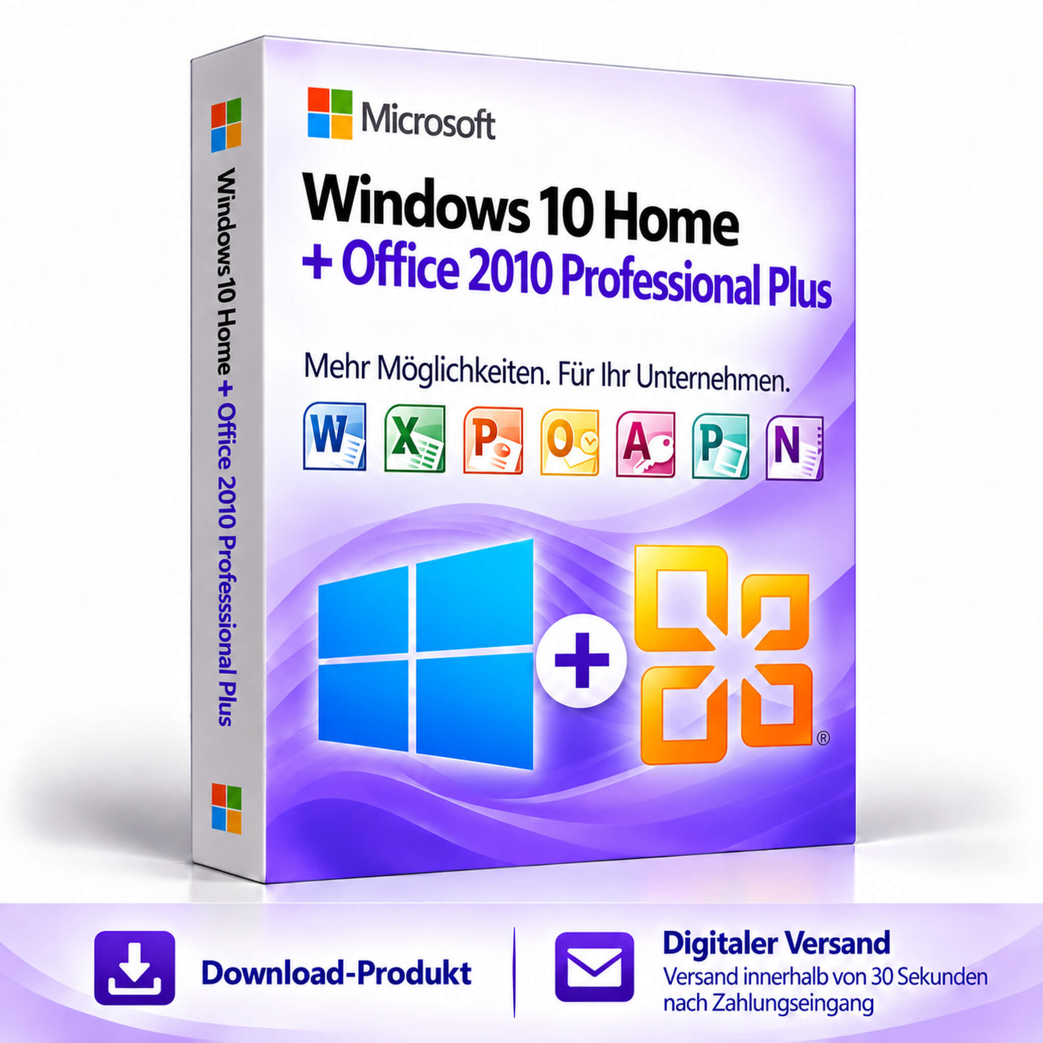 Windows 10 Home + Office 2010 Professional Plus
