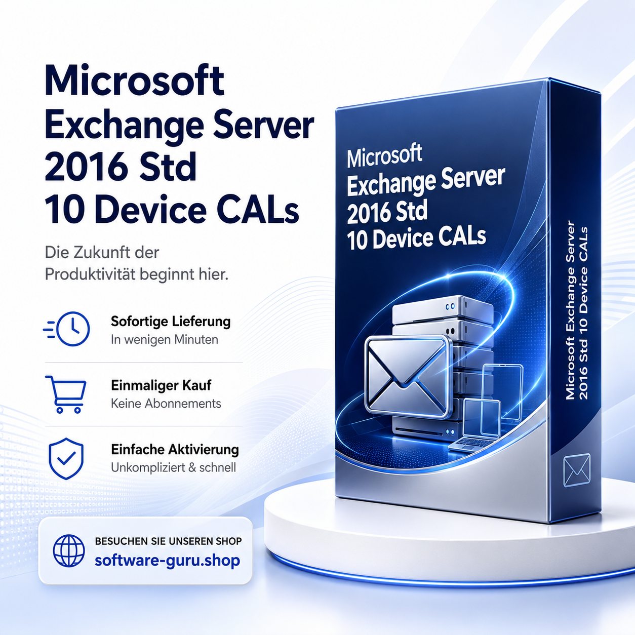 Microsoft Exchange Server 2016 Std 10 Device CALs