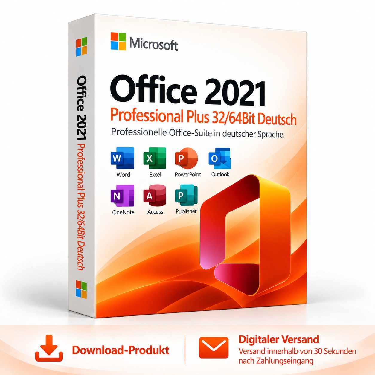 Microsoft Office 2021 Professional Plus 32/64Bit Deutsch