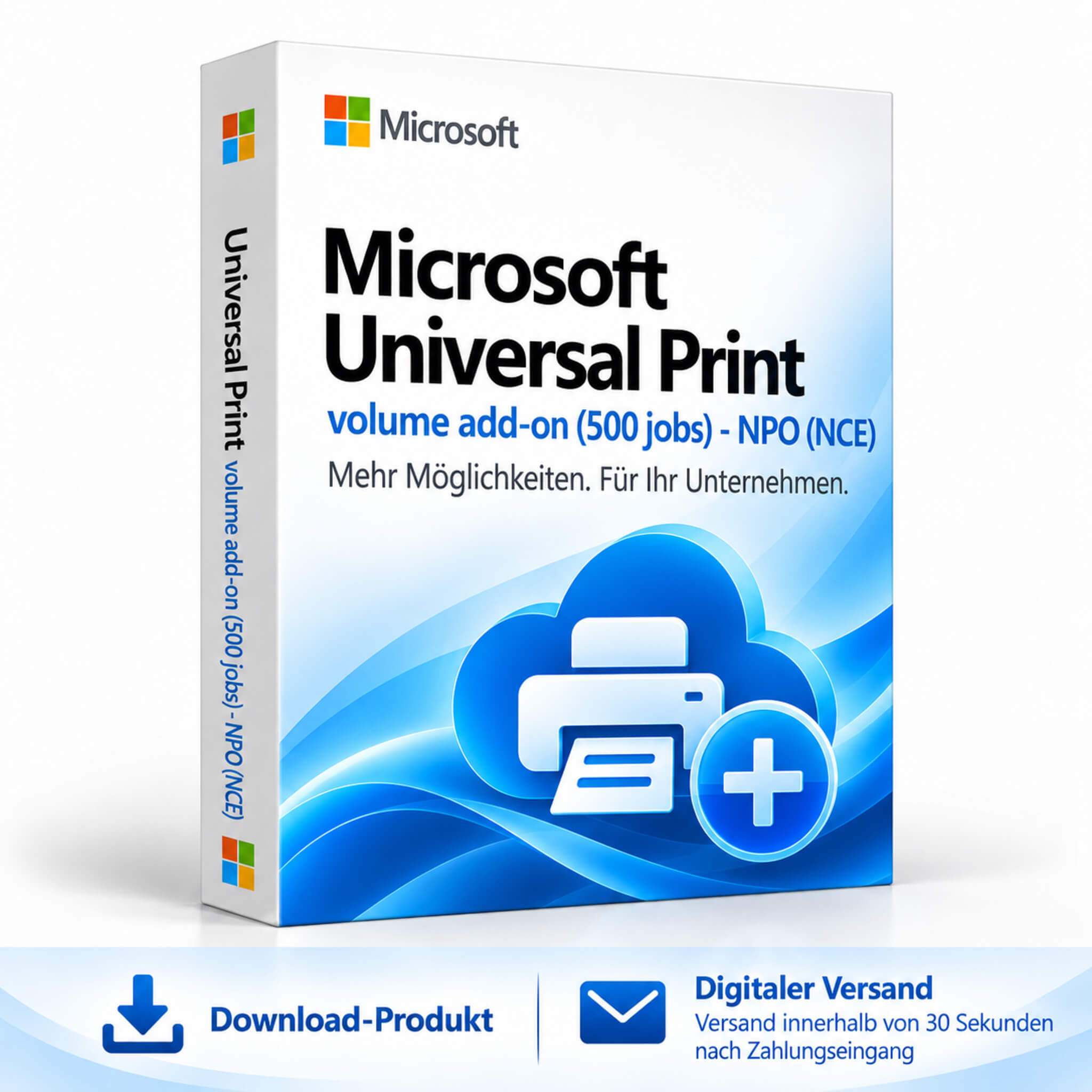 Microsoft Universal Print volume add-on (500 jobs) - NPO (NCE)