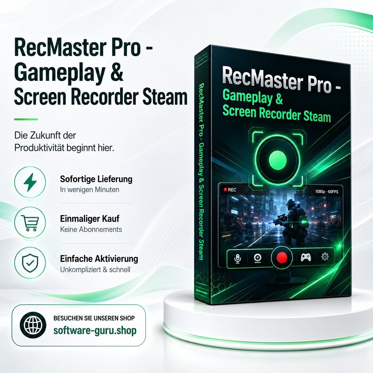 RecMaster Pro - Gameplay & Screen Recorder Steam