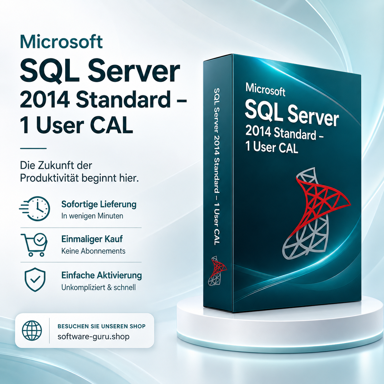 Microsoft SQL Server 2014 Standard - 1 User CAL
