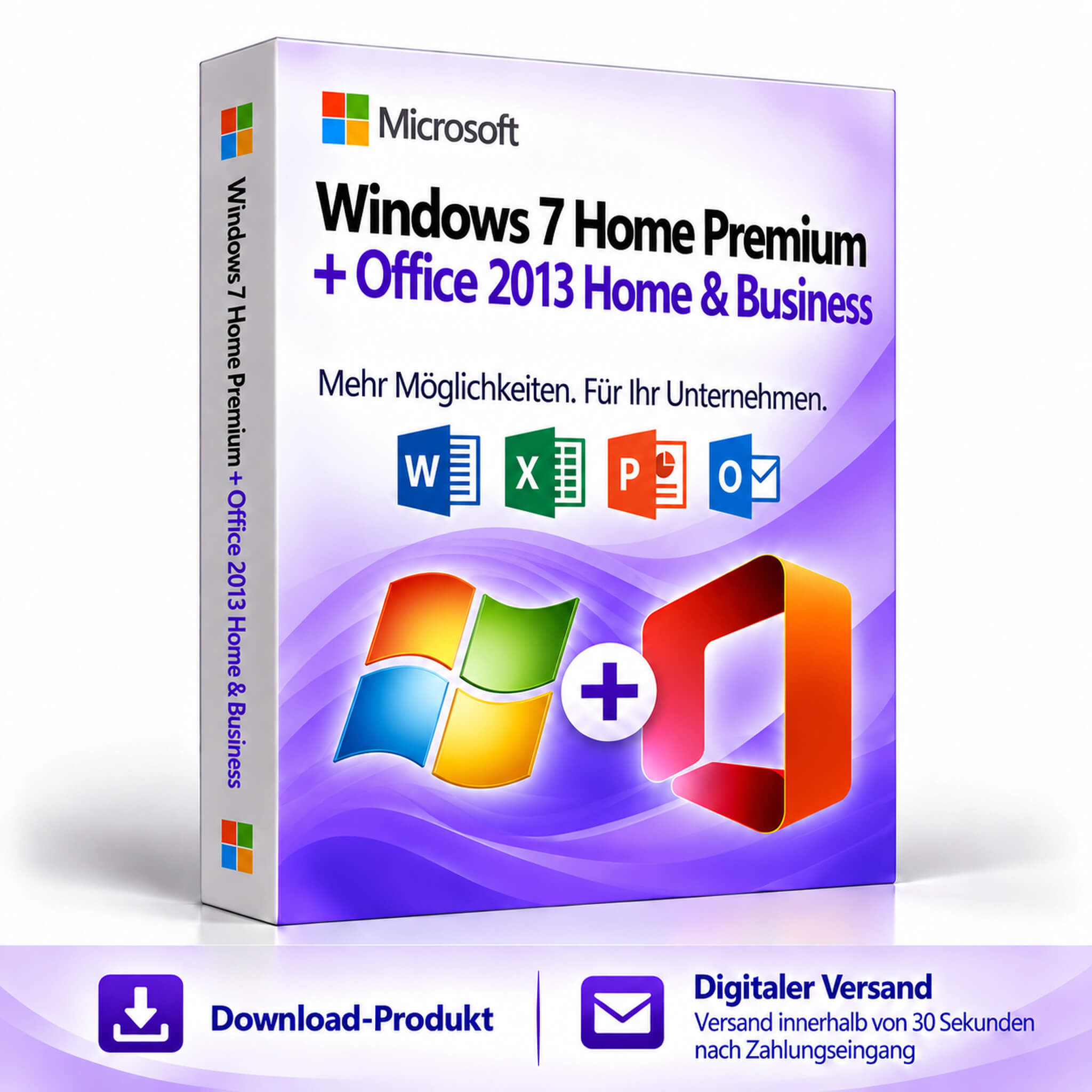 Windows 7 Home Premium + Office 2013 Home & Business