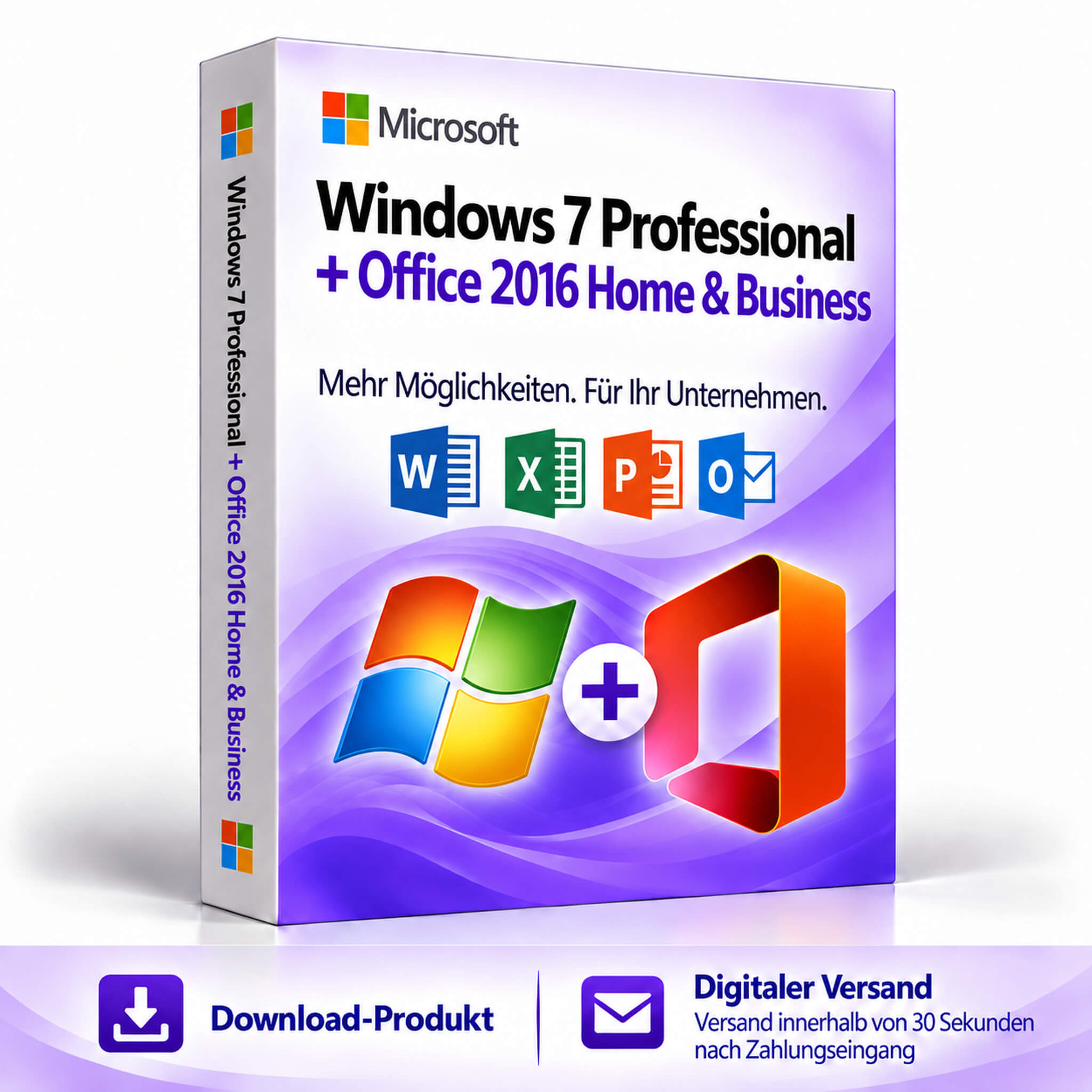 Windows 7 Professional + Office 2016 Home & Business