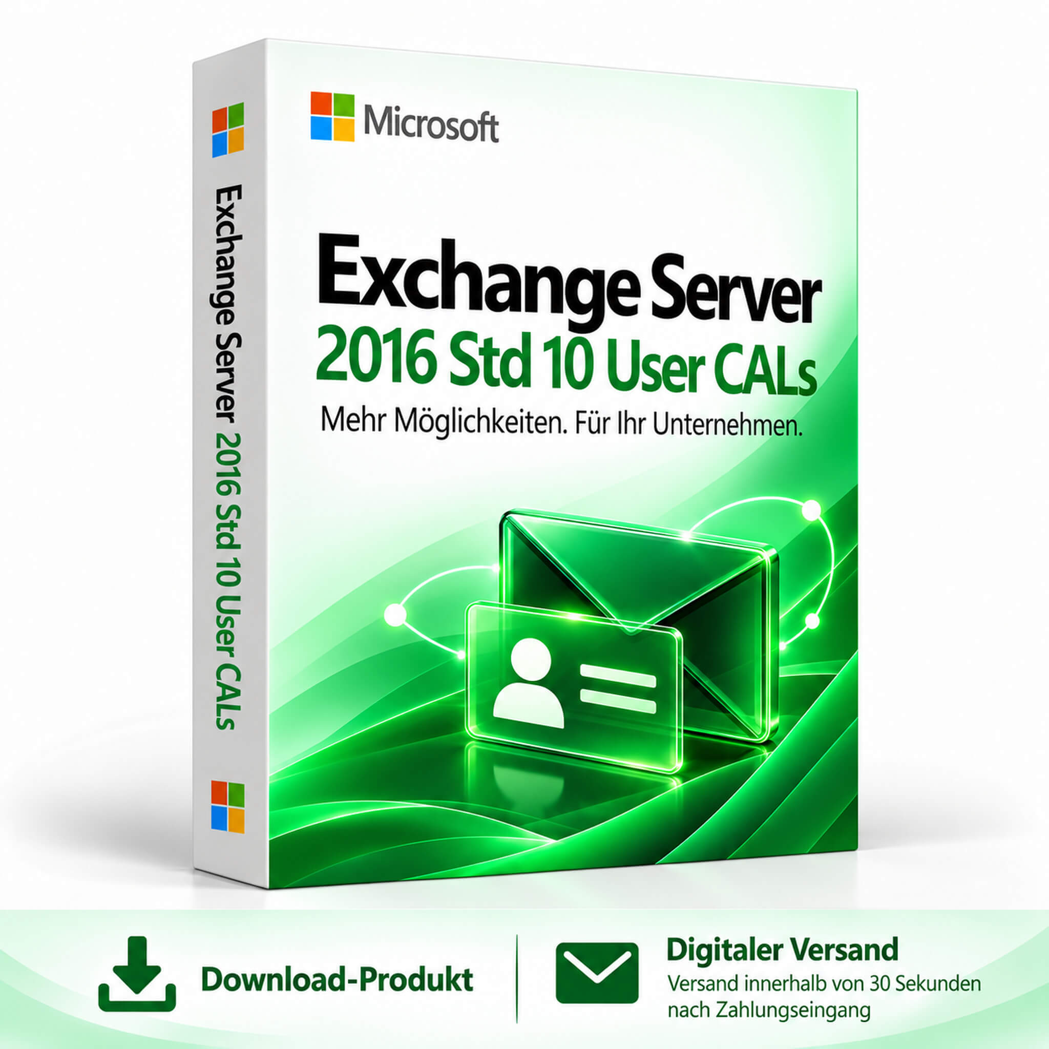Microsoft Exchange Server 2016 Std 10 User CALs