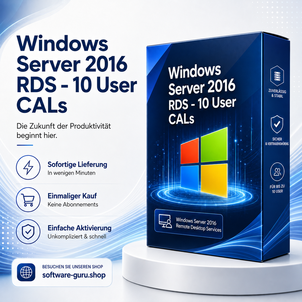 Windows Server 2016 RDS - 10 User CALs
