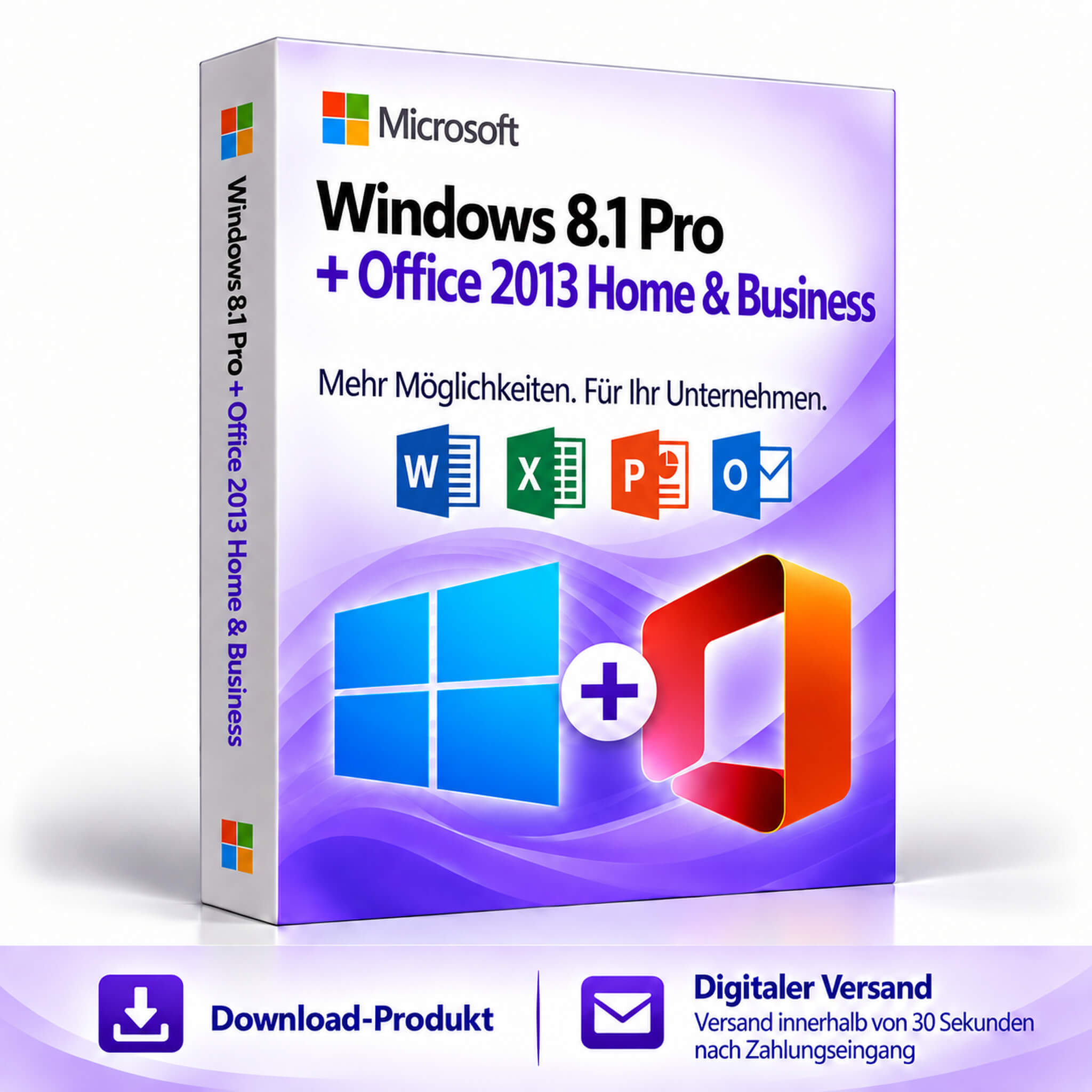 Windows 8.1 Pro + Office 2013 Home & business