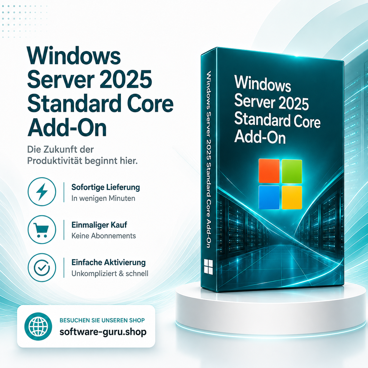Windows Server 2025 Standard Core Add-On kaufen | software-guru.shop