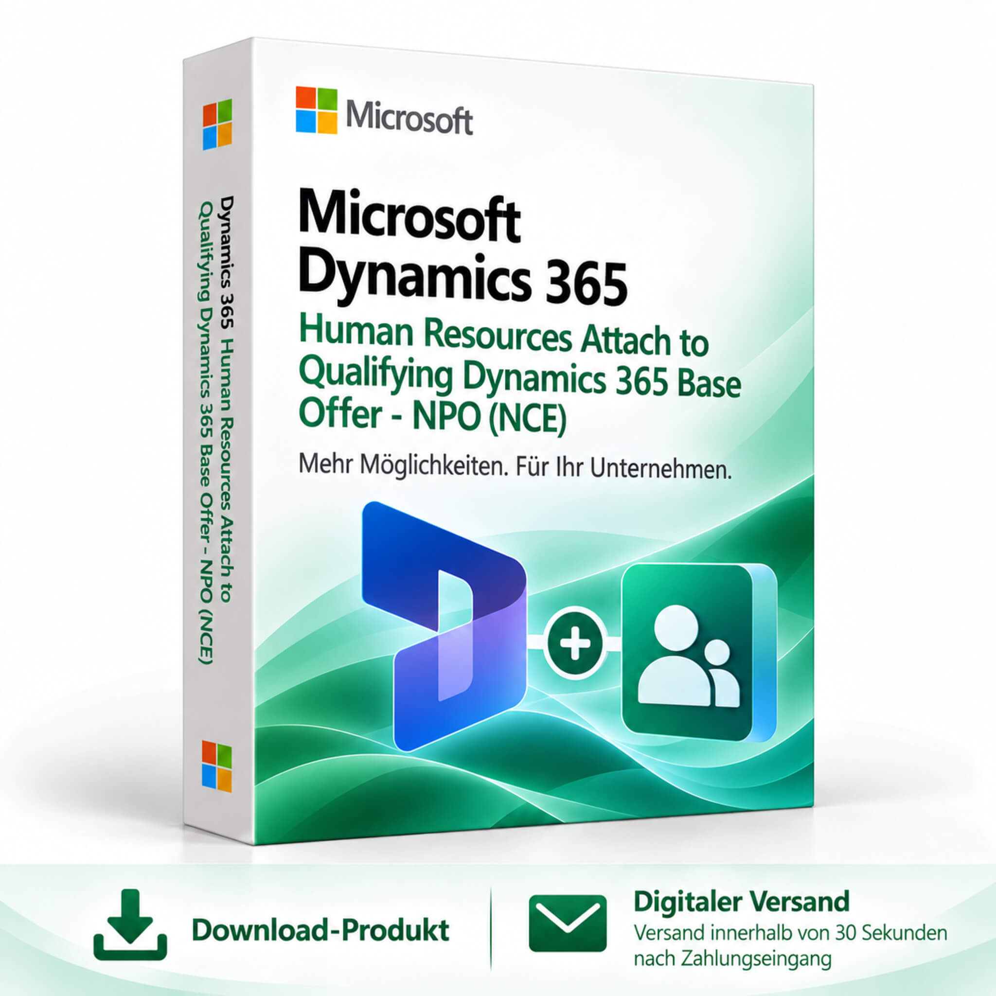 Microsoft Dynamics 365 Human Resources Attach to Qualifying Dynamics 365 Base Offer - NPO (NCE)