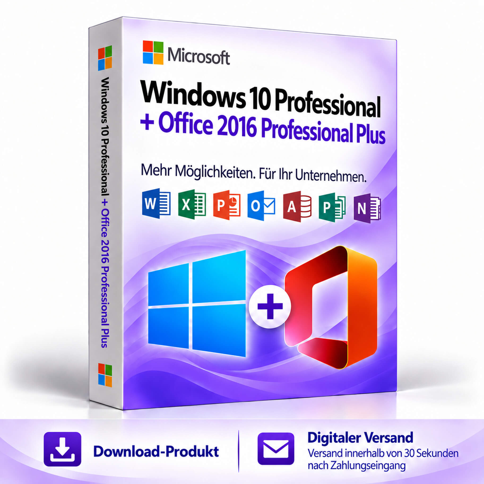 Windows 10 Professional + Office 2016 Professional Plus