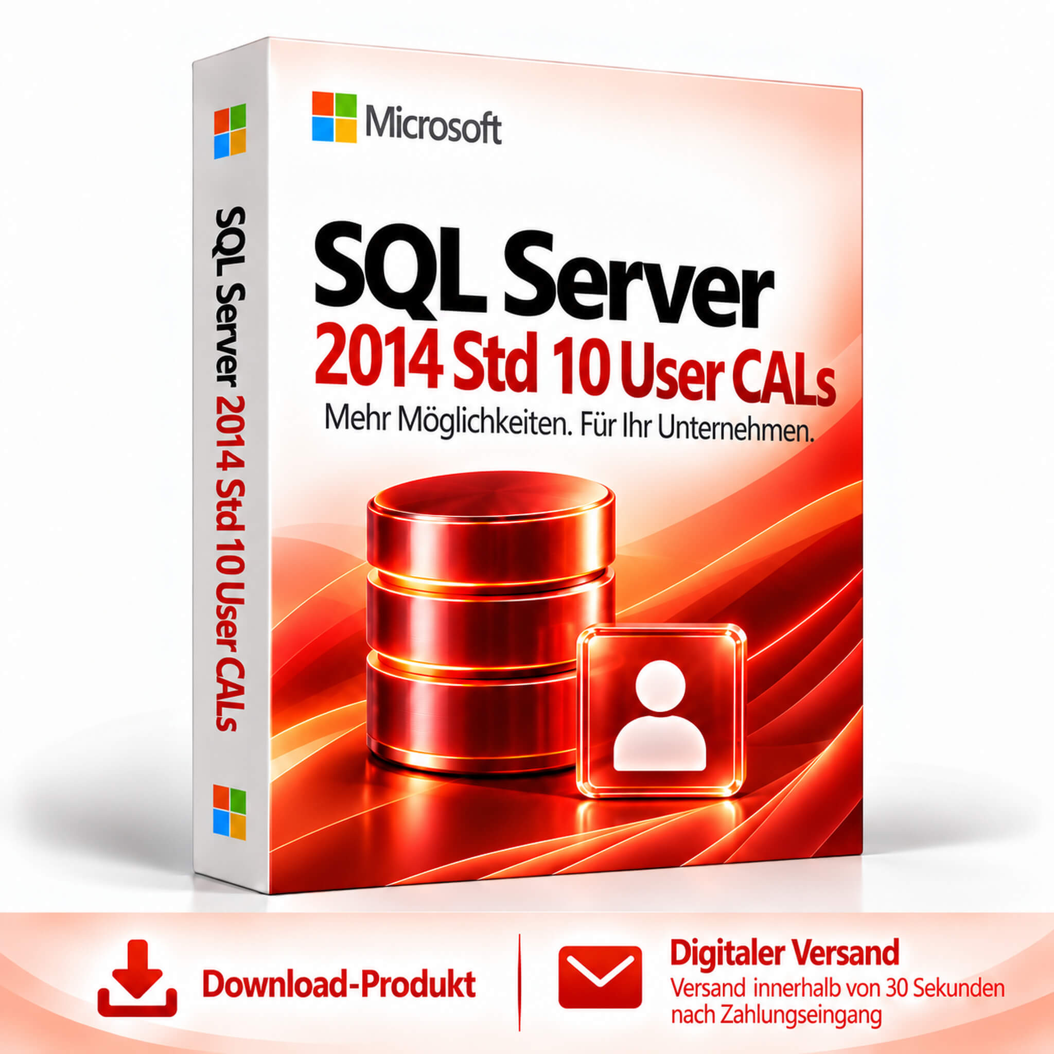 Microsoft SQL Server 2014 Std 10 User CALs