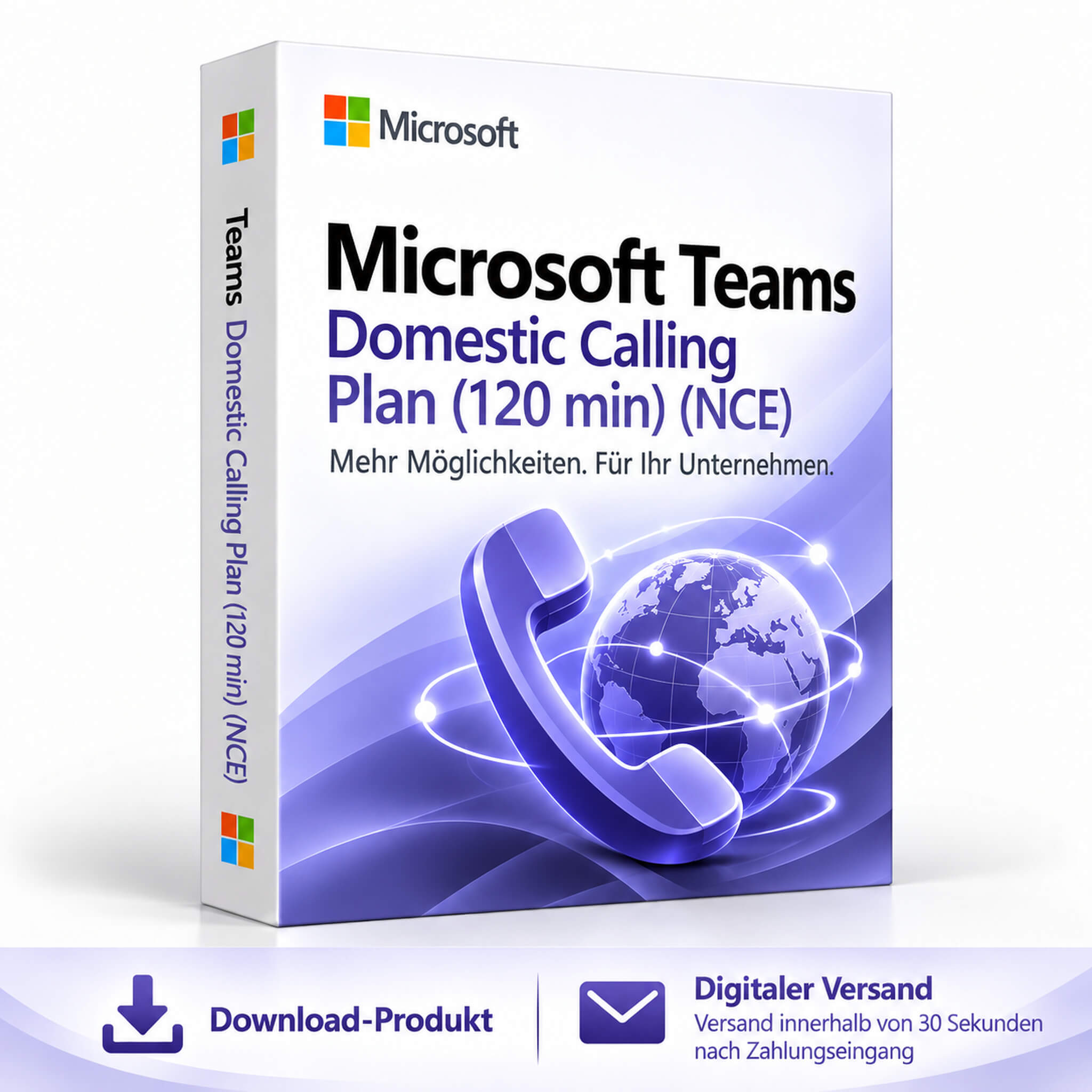 Microsoft Teams Domestic Calling Plan (120 min) (NCE)
