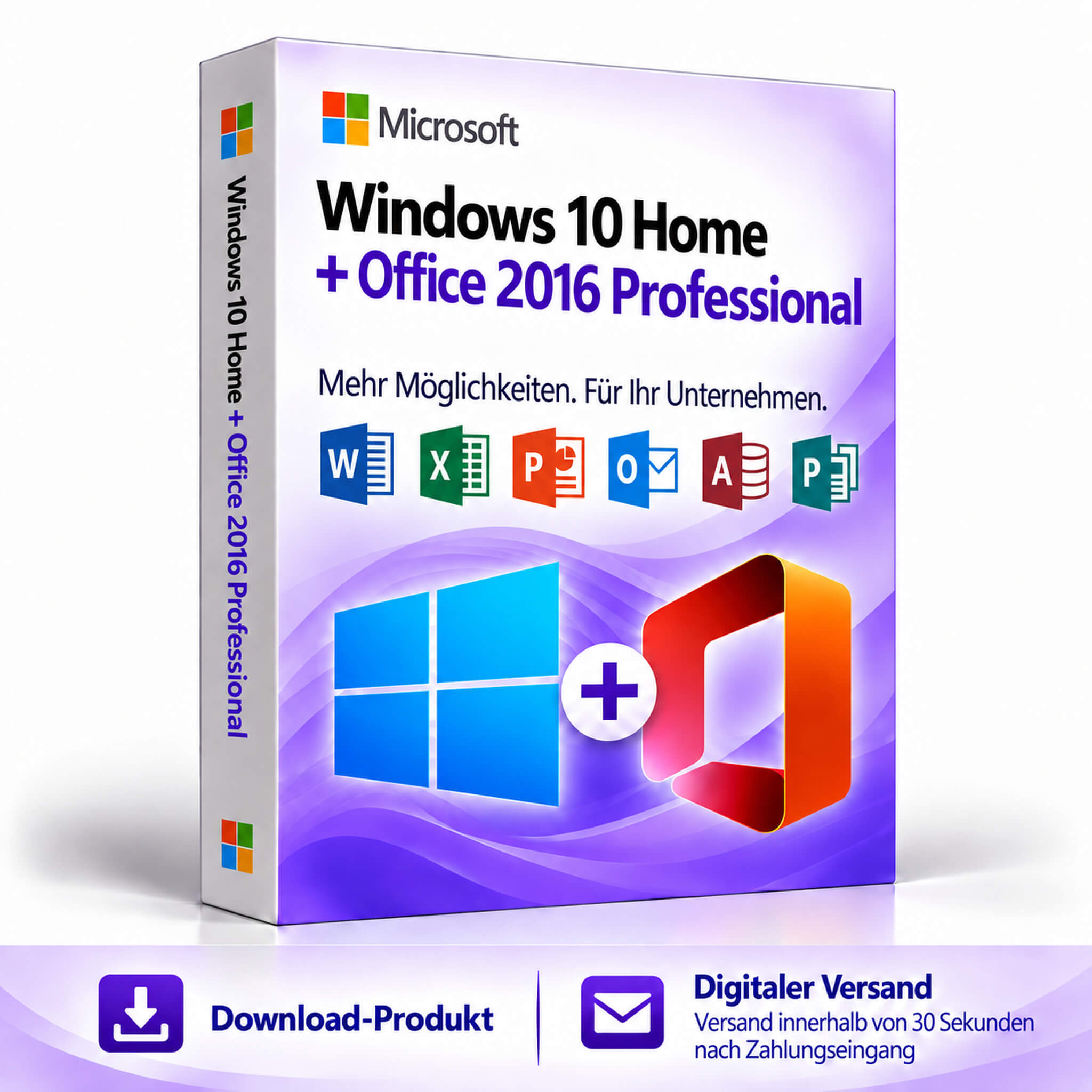 Windows 10 home + Office 2016 Professional