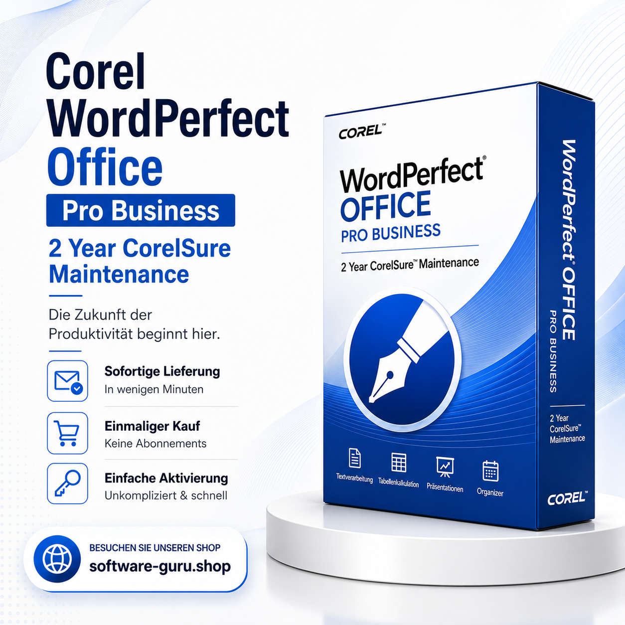 Corel WordPerfect Office Pro Business 2 Year CorelSure Maintenance