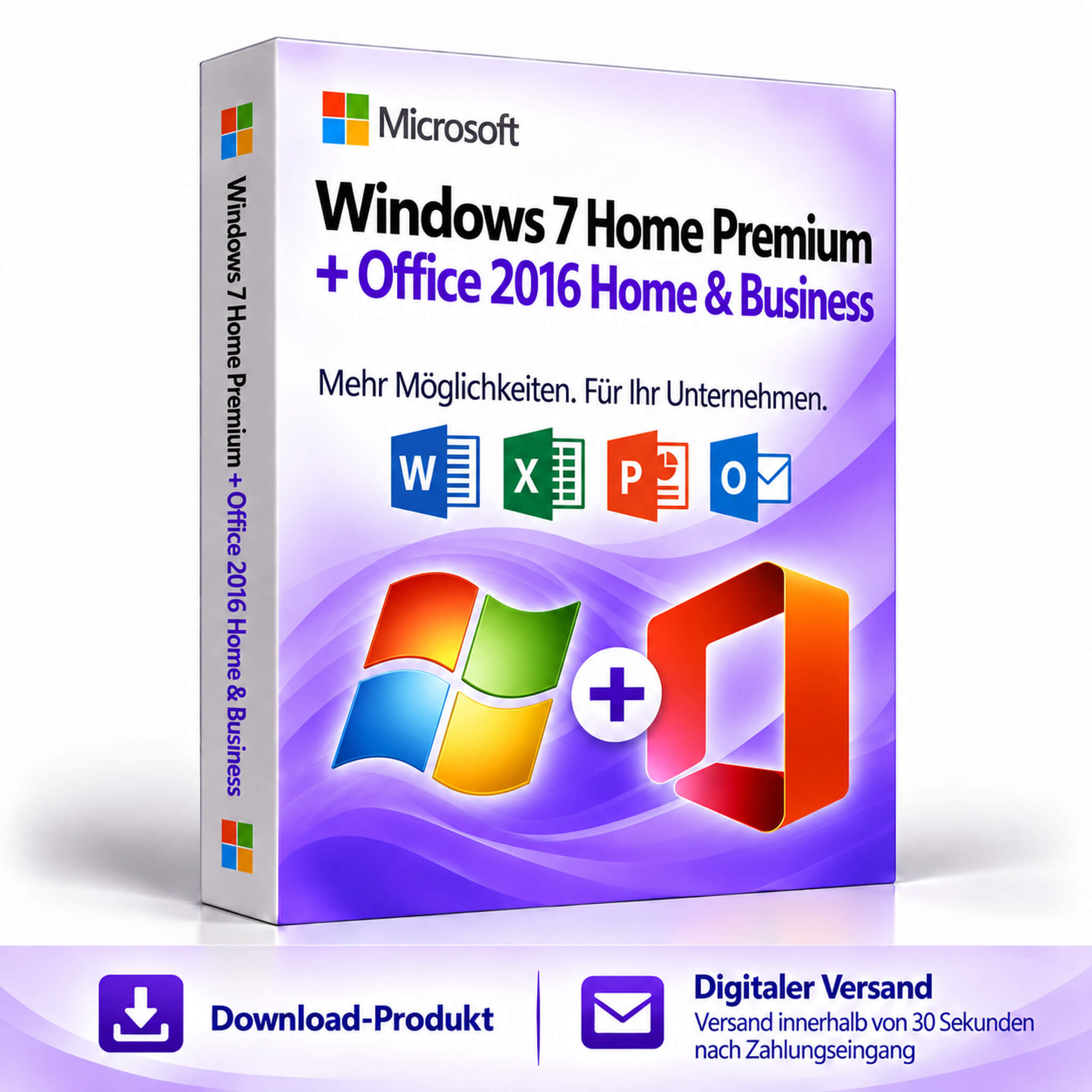 Windows 7 Home Premium + Office 2016 Home & Business