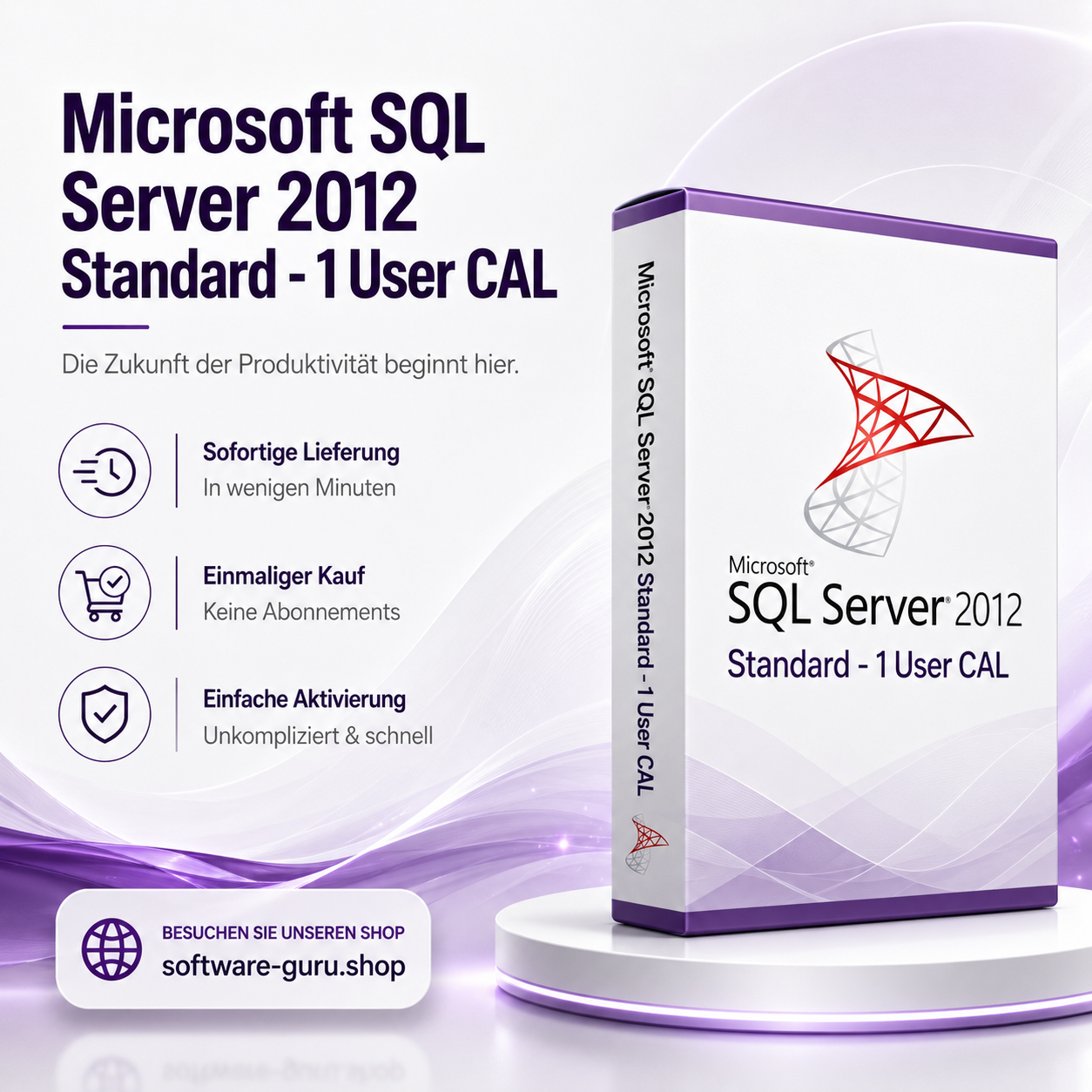 Microsoft SQL Server 2012 Standard - 1 User CAL
