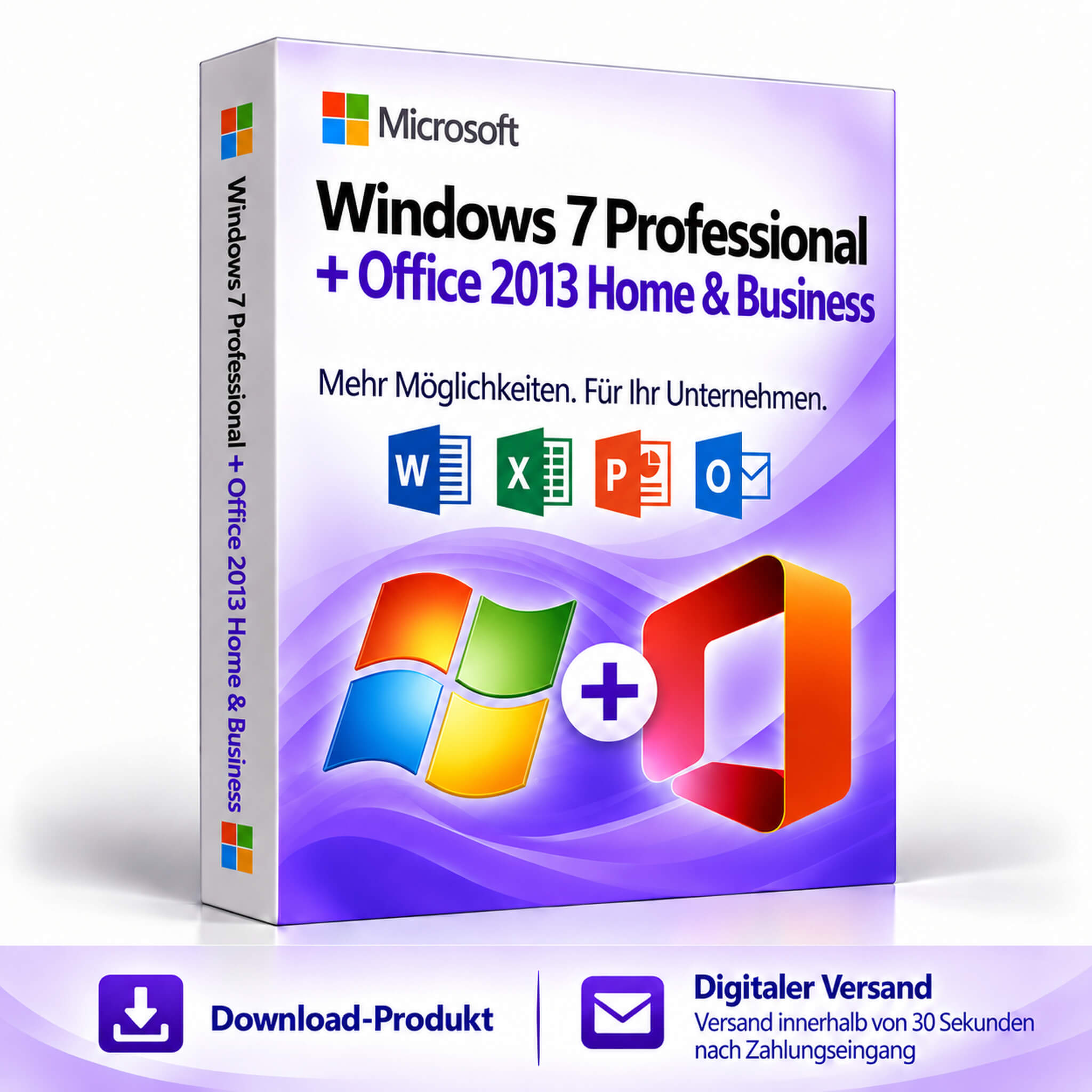 Windows 7 Professional + Office 2013 Home & Business