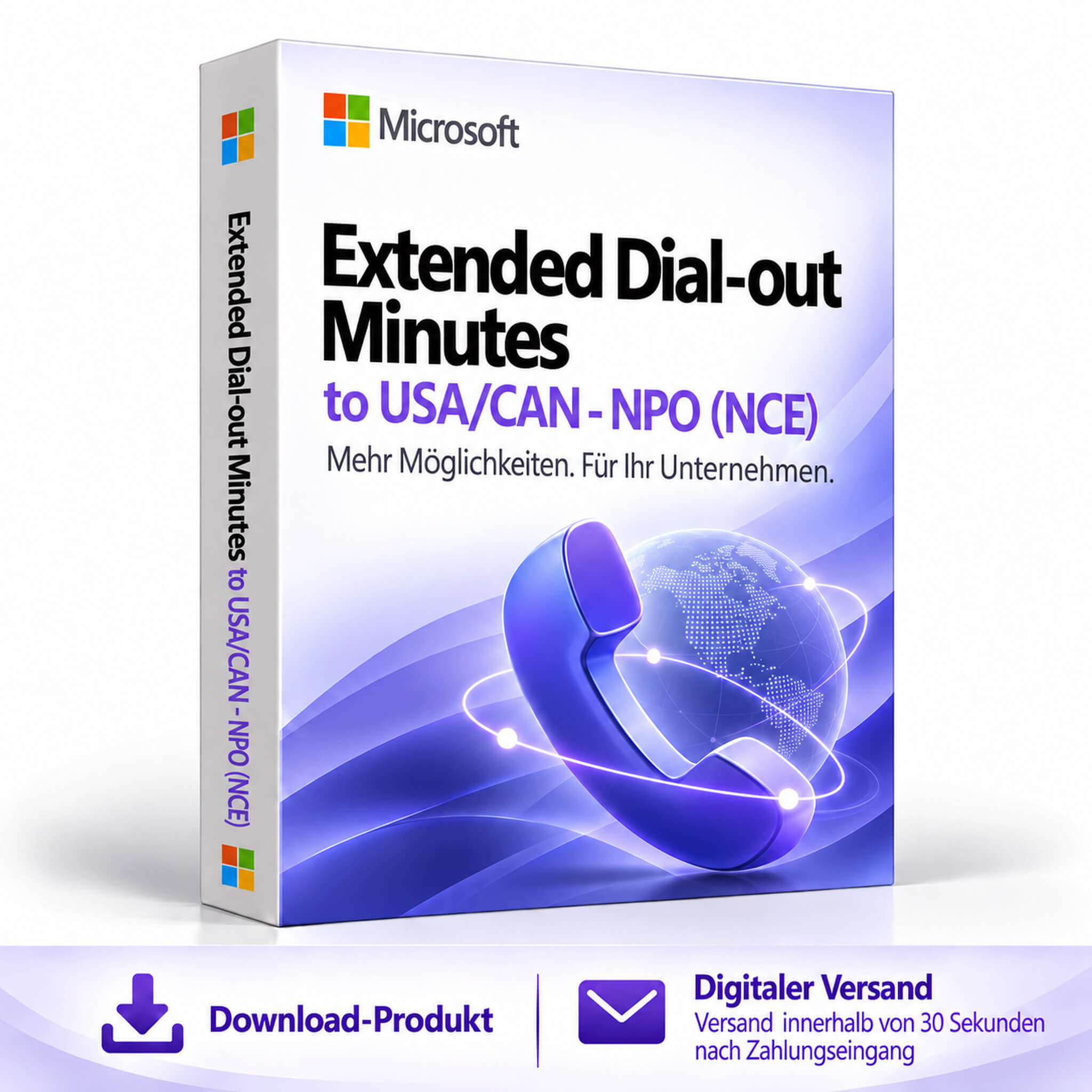 Microsoft Extended Dial-out Minutes to USA/CAN - NPO (NCE)