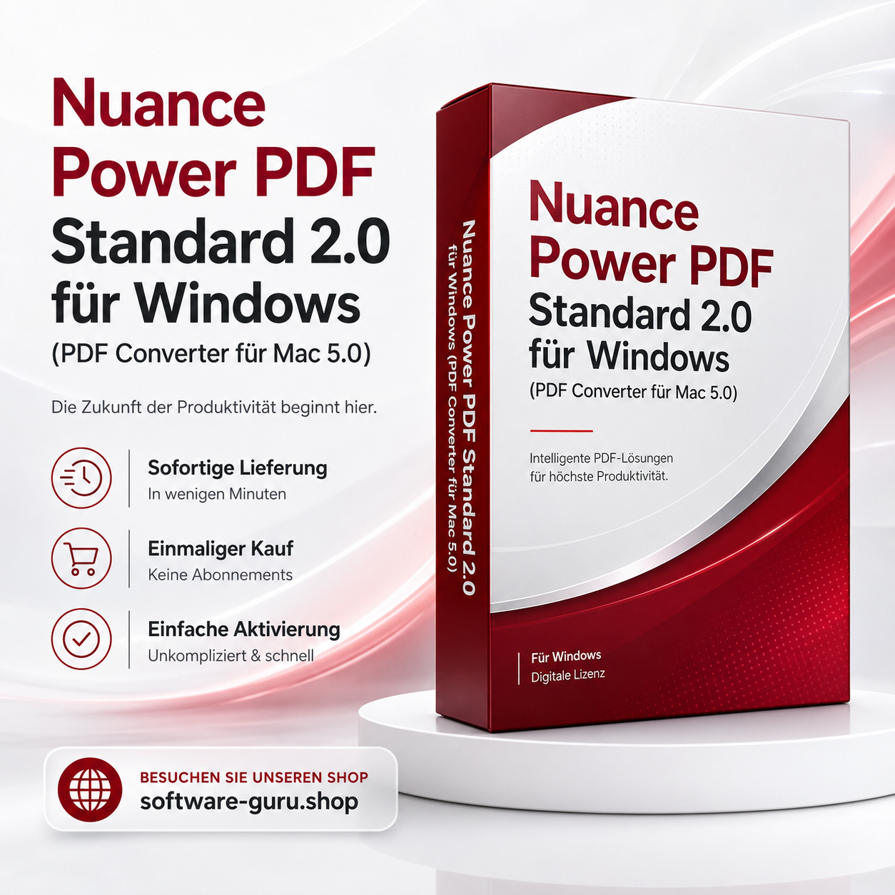 Nuance Power PDF Standard 2.0 für Windows (PDF Converter für Mac 5.0)