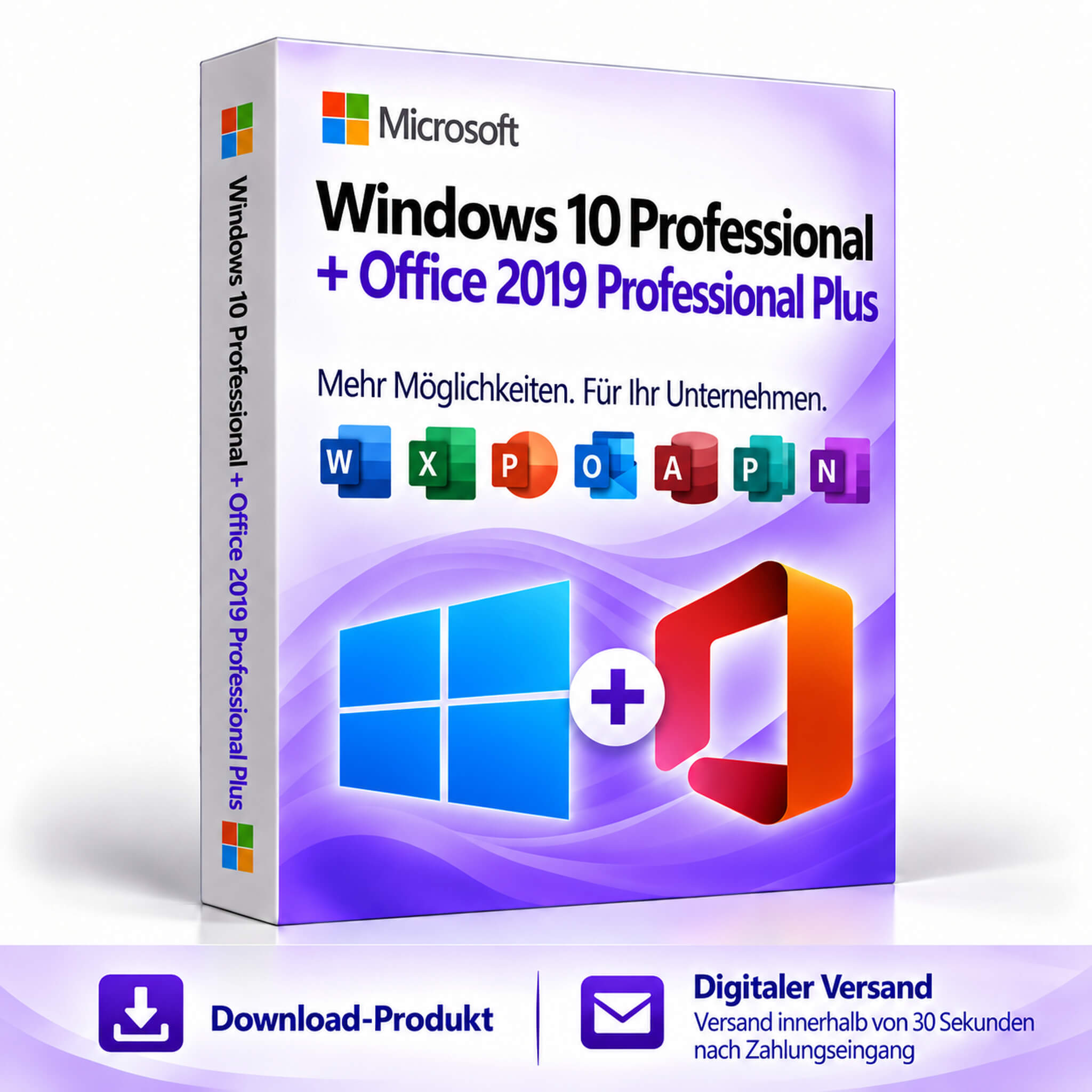 Windows 10 Professional + Office 2019 Professional Plus