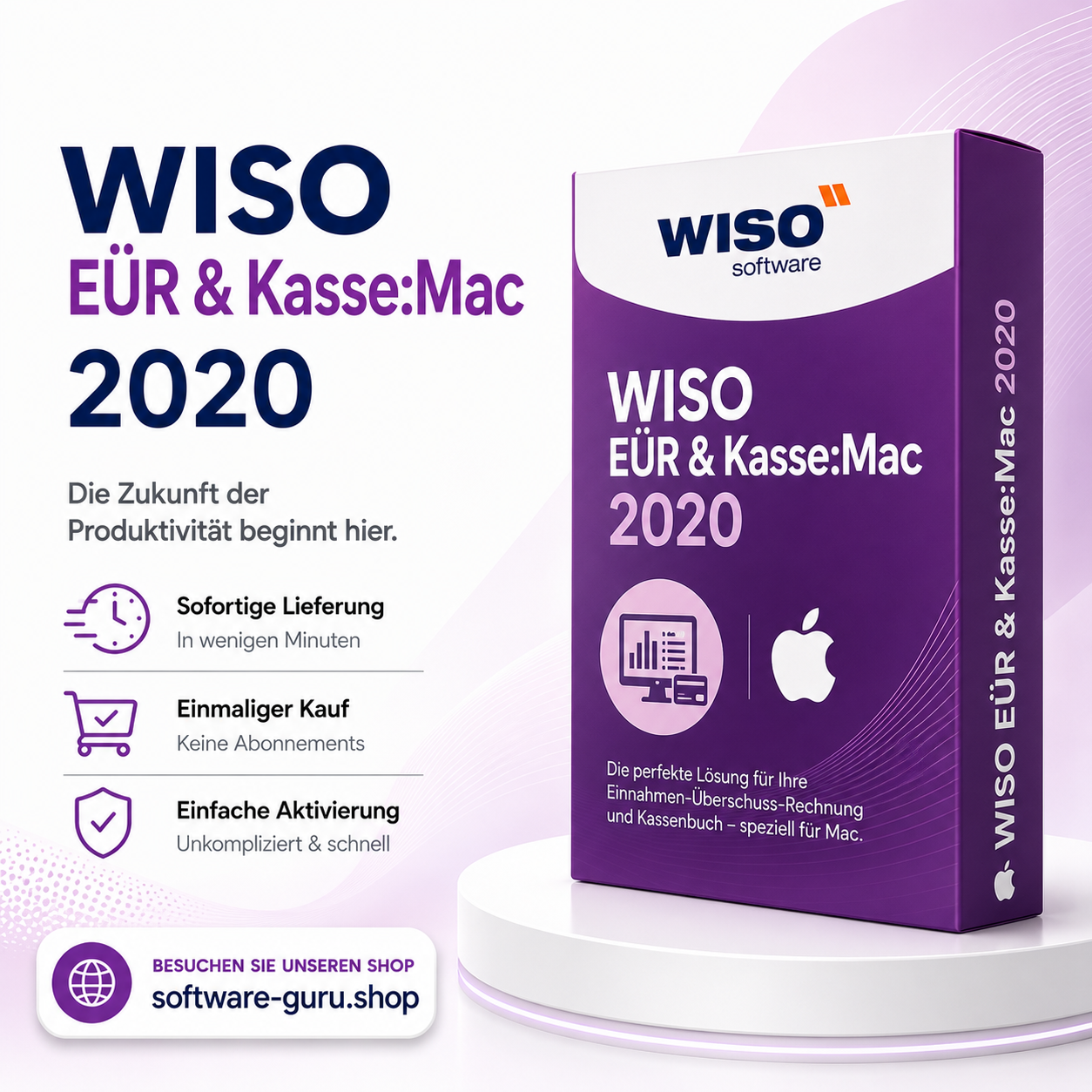 WISO EÜR & Kasse:Mac 2020