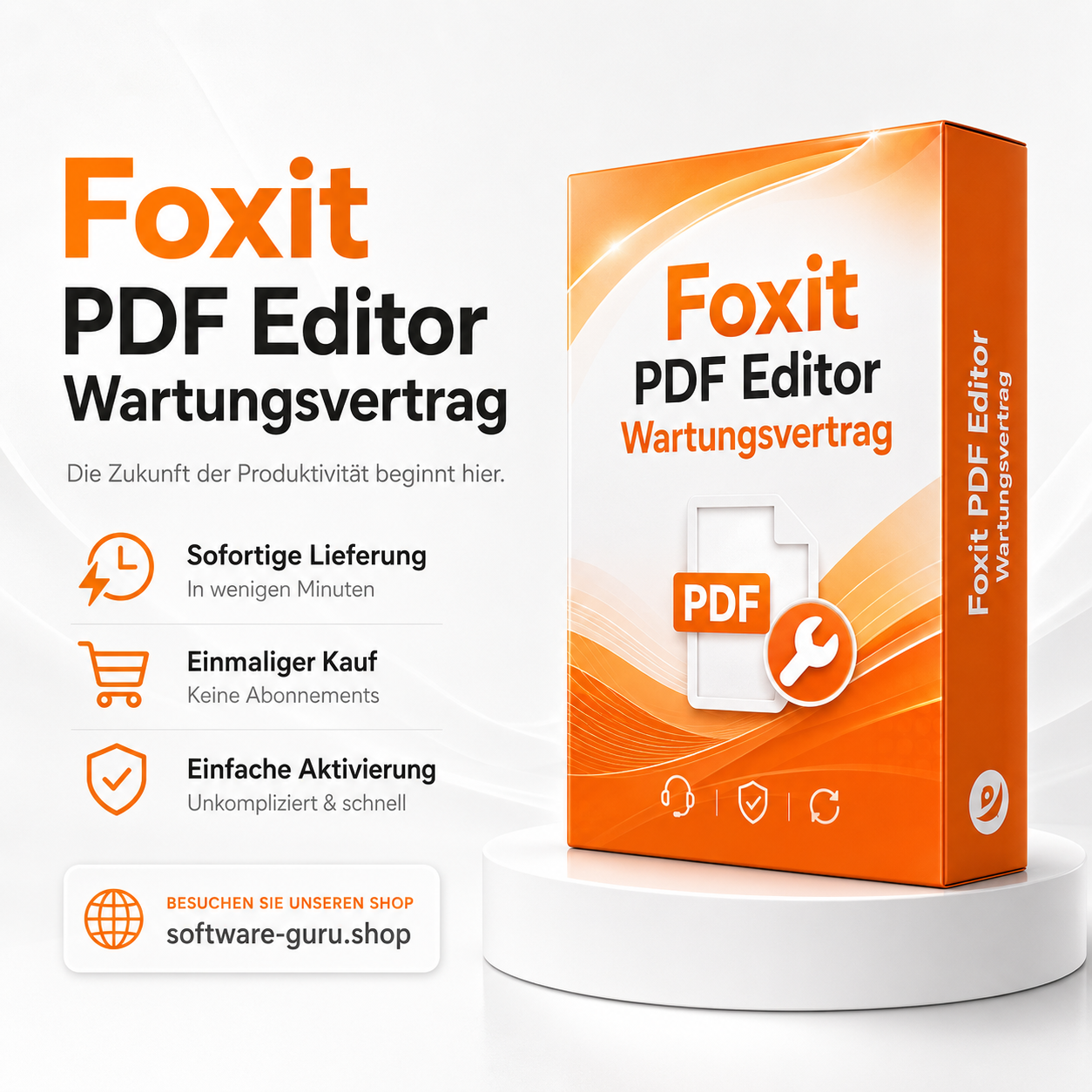 Foxit PDF Editor Wartungsvertrag