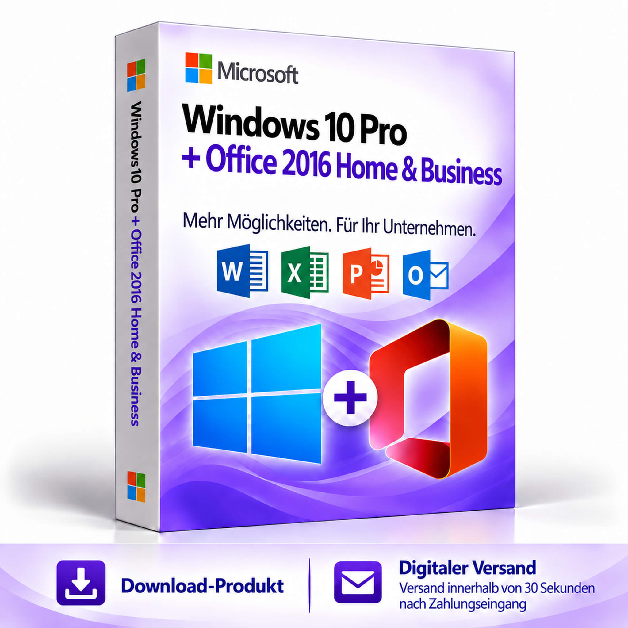 Windows 10 Pro + Office 2016 Home & Business