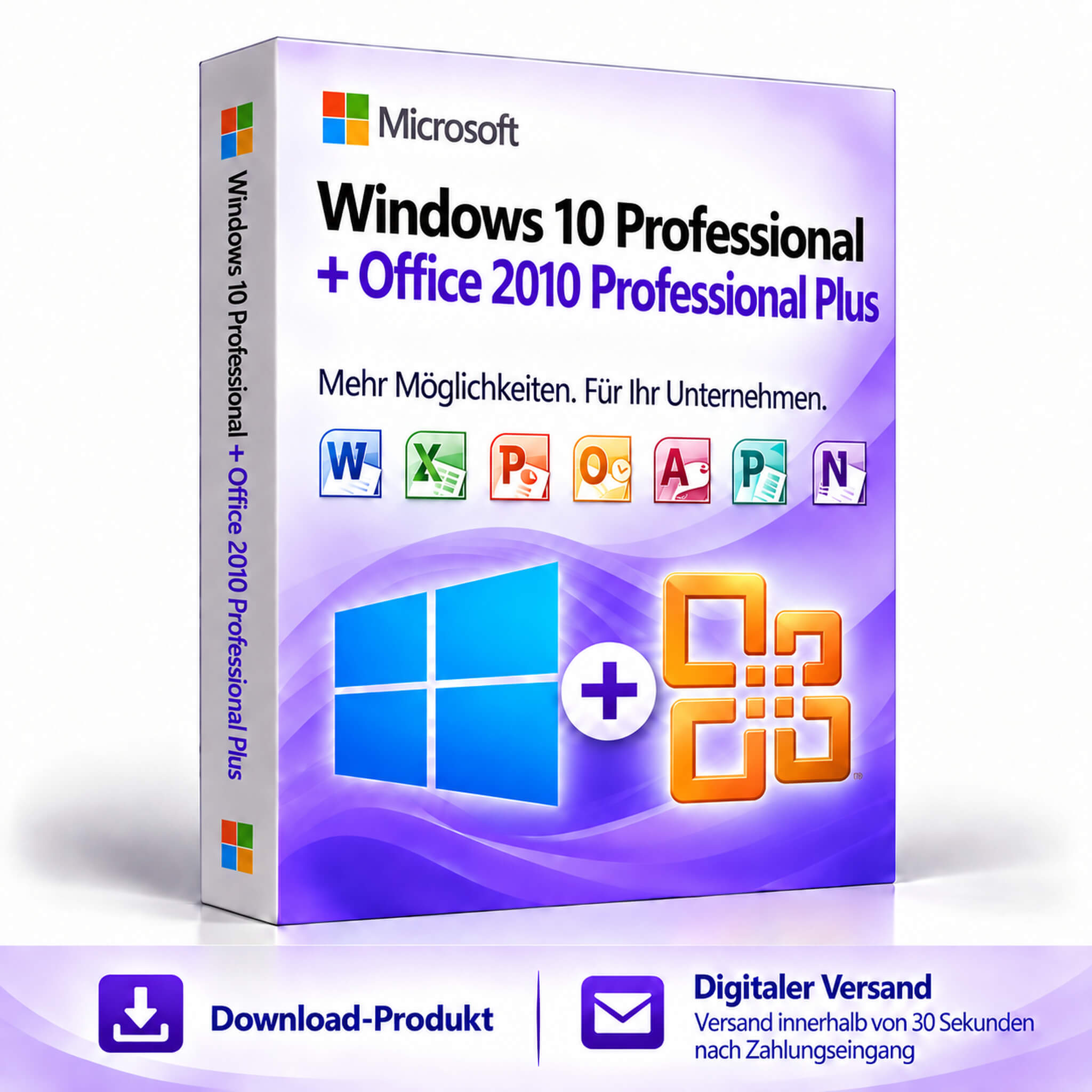 Windows 10 Professional + Office 2010 Professional Plus