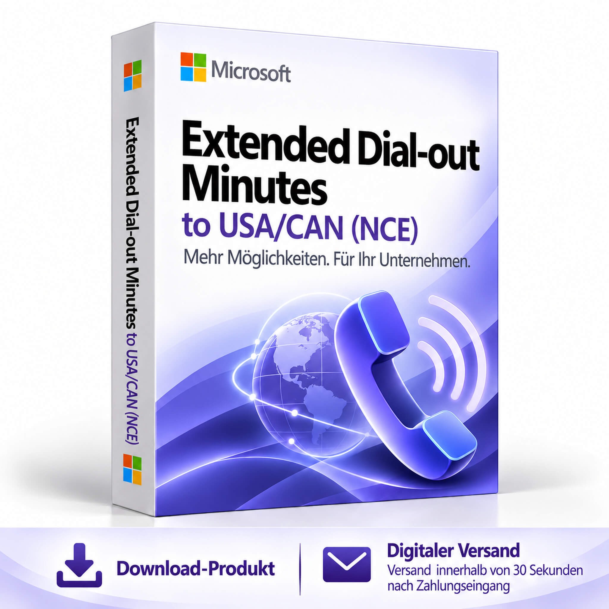 Microsoft Extended Dial-out Minutes to USA/CAN (NCE)
