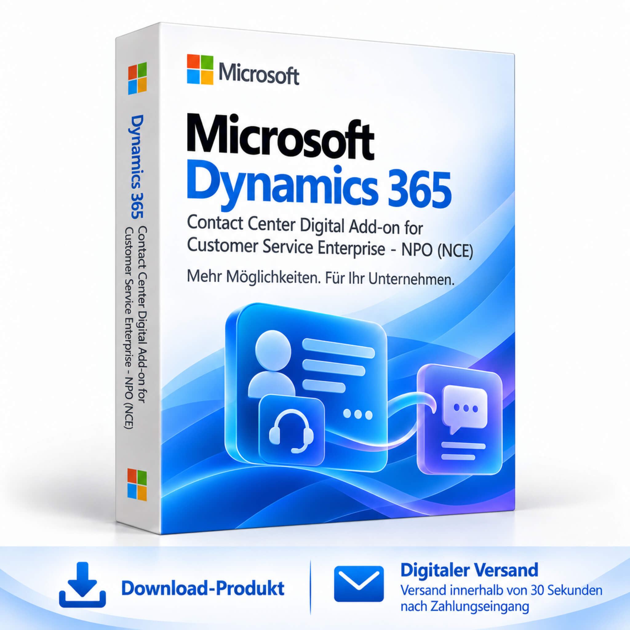Microsoft Dynamics 365 Contact Center Digital Add-on for Customer Service Enterprise - NPO (NCE)