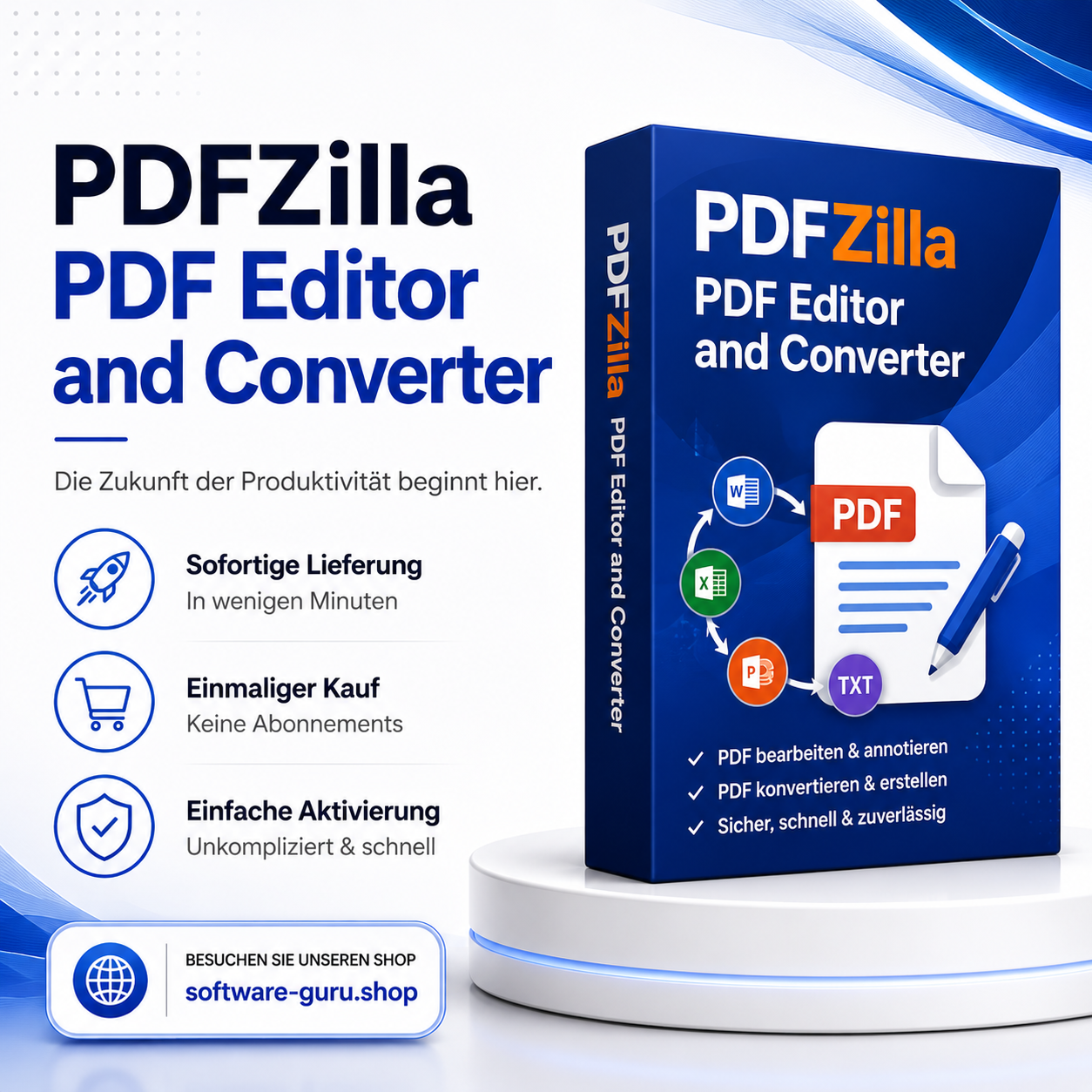 PDFZilla PDF Editor and Converter