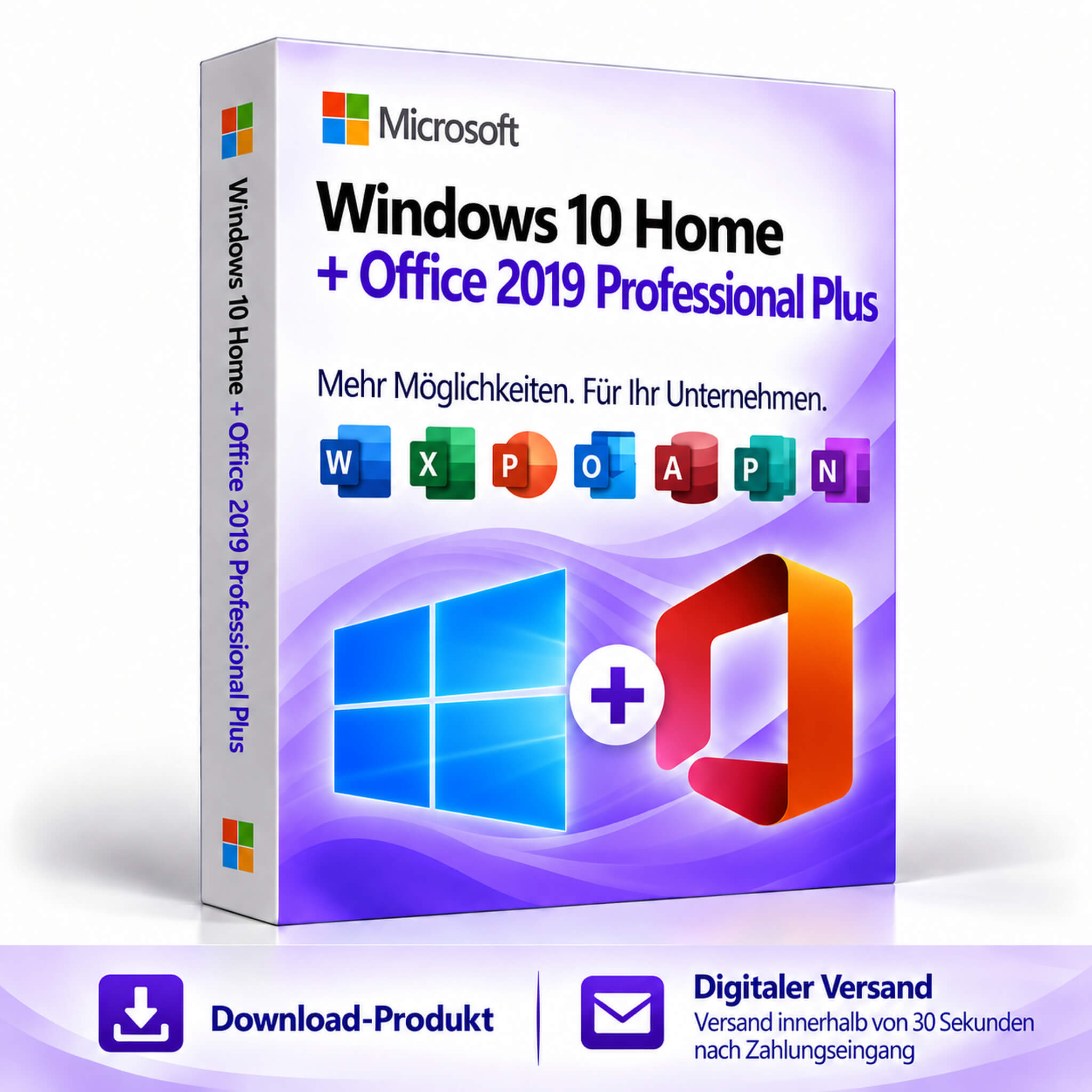 Windows 10 Home + Office 2019 Professional Plus