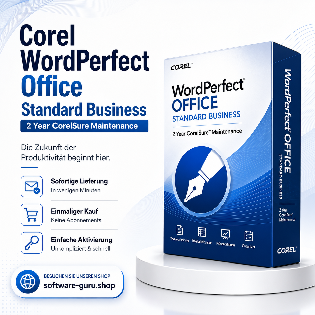 Corel WordPerfect Office Standard Business 2 Year CorelSure Maintenance