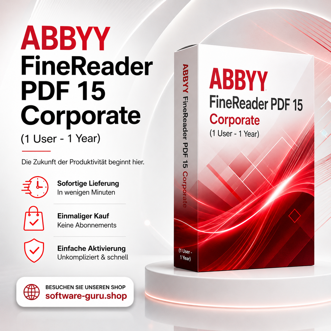 ABBYY FineReader PDF 15 Corporate (1 User - 1 Year)